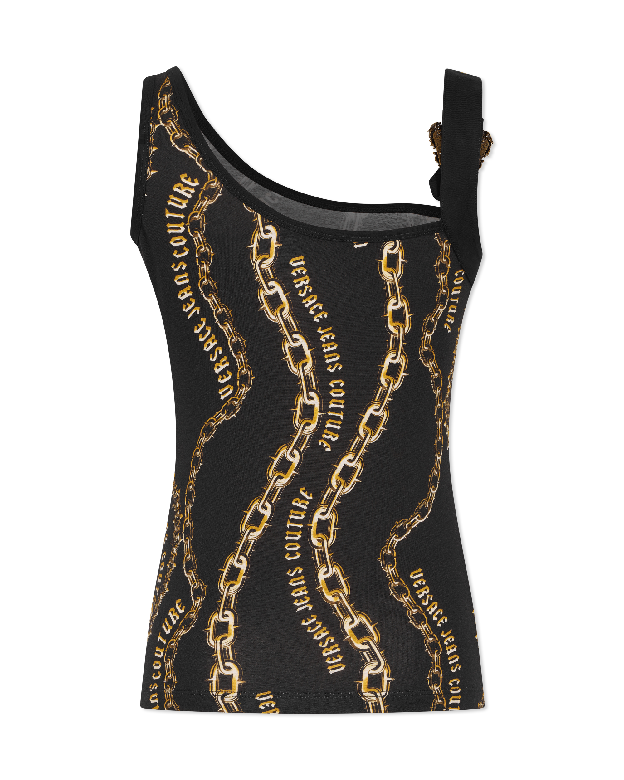 Chain Couture Baroque Buckle Tank Top