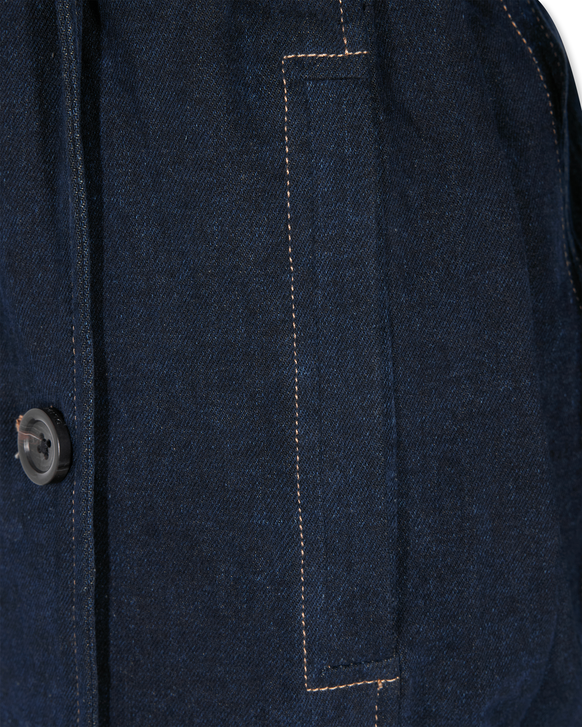 Washed Denim Trench Coat