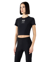 Logo ID Tag Print Cropped T-Shirt