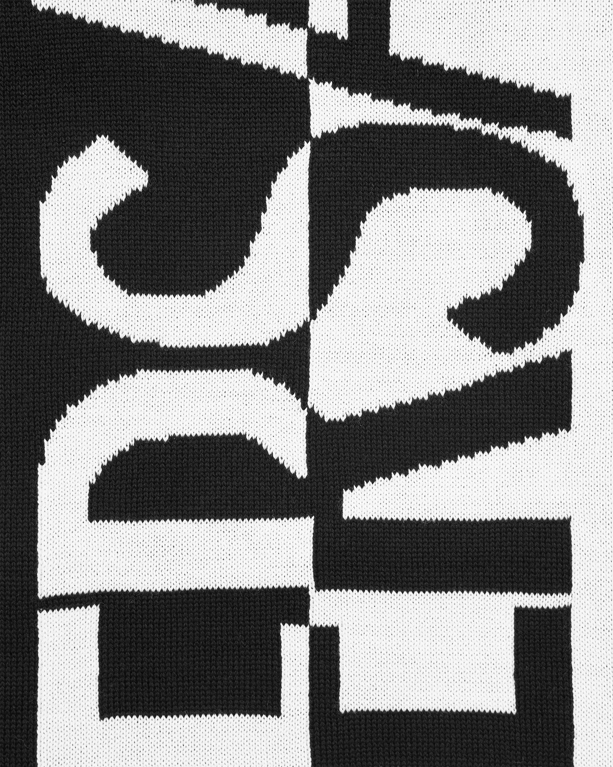 Asymmetrical Logo Two-Tone Scarf