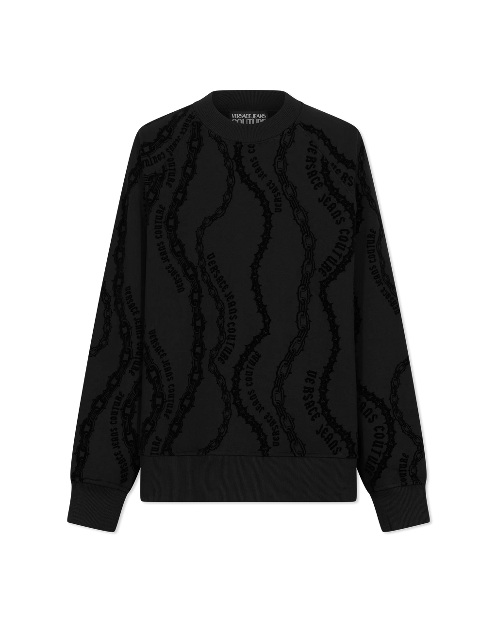 VERSACE| (CHAIN COUTURE RELAXED-FIT SWEATSHIRT (77GAI3X Chain Couture Relaxed-Fit Sweatshirt