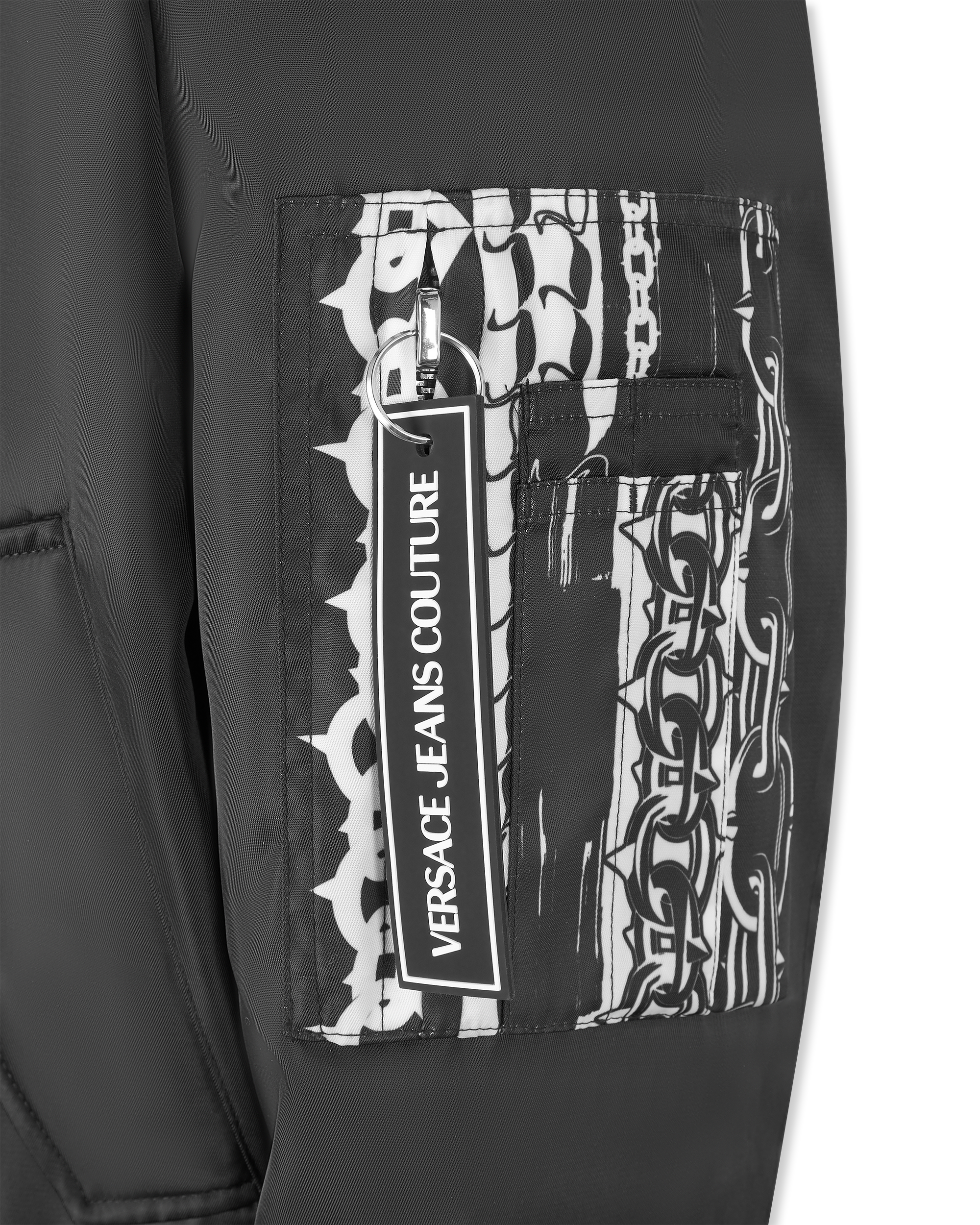 Striped Bomber Jacket