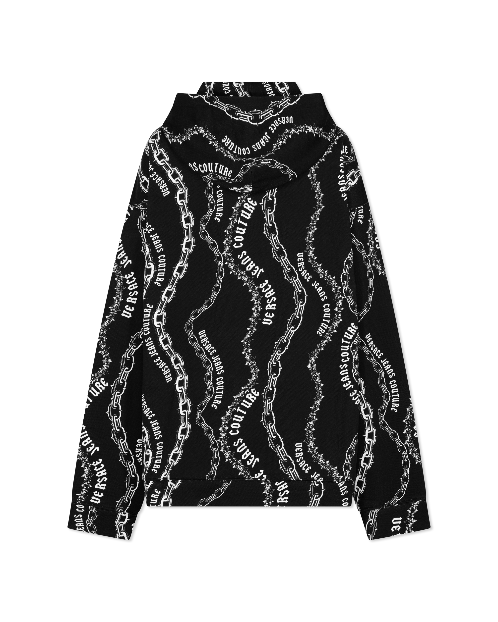 Chain Couture Loose-Fit Hoodie