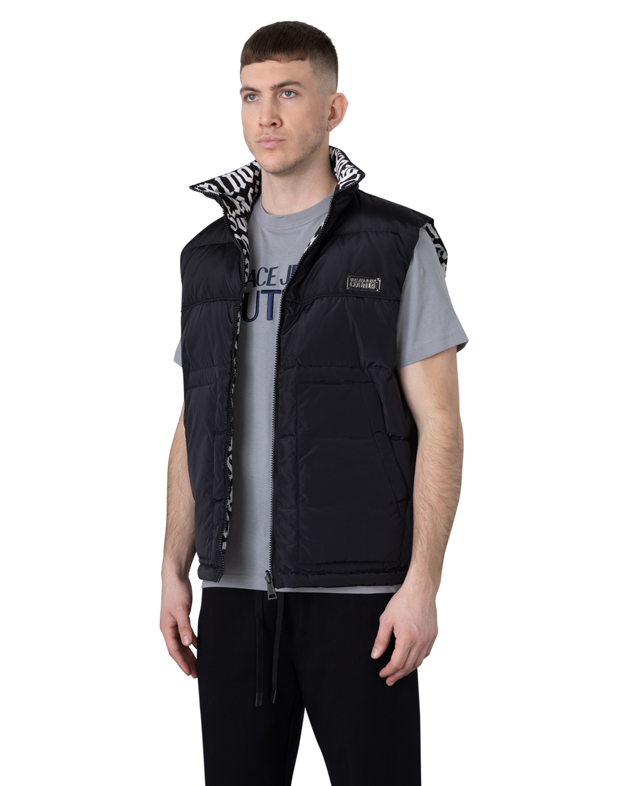 Logomania Reversible Puffer Vest