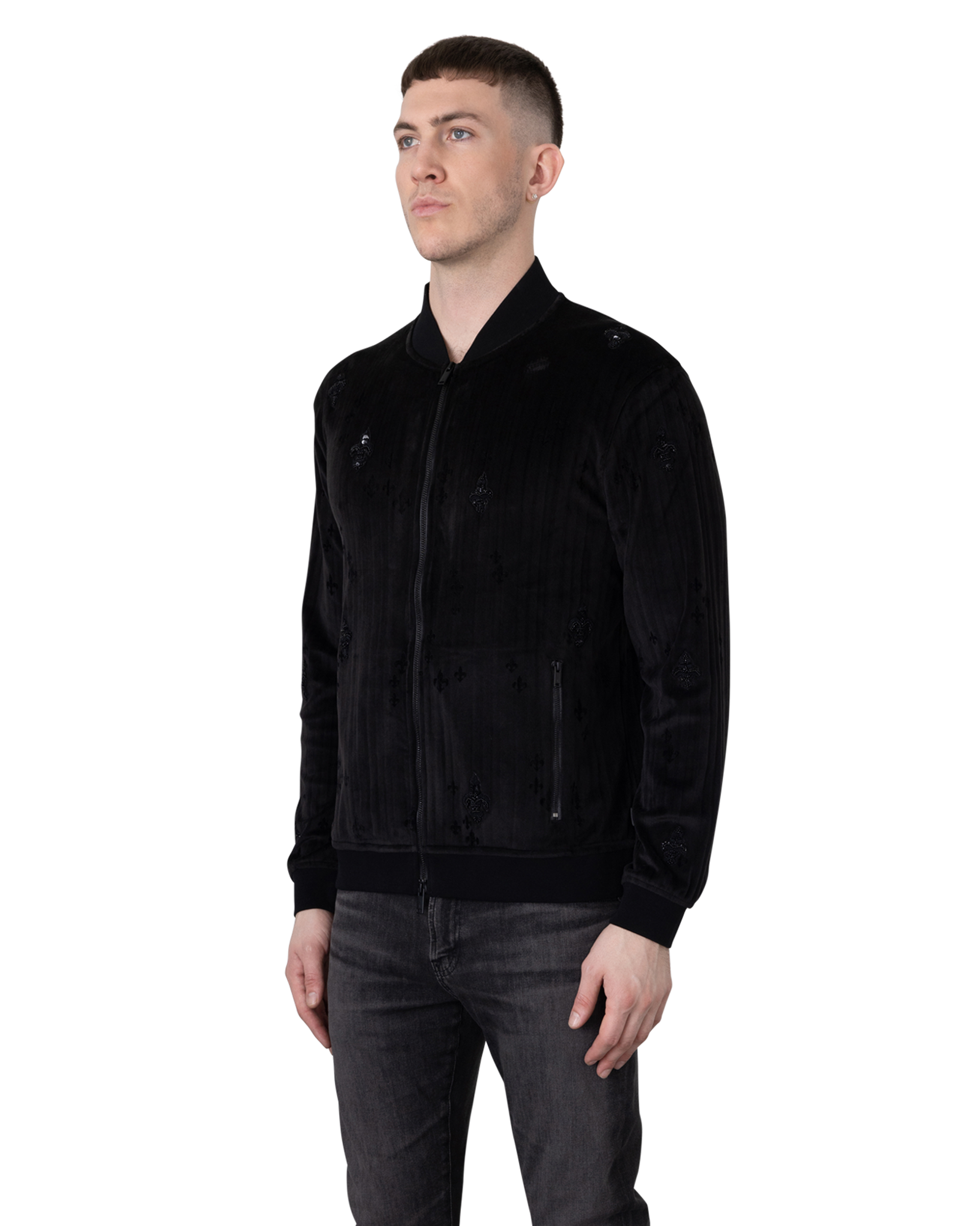 Clavier Velour Bomber Jacket