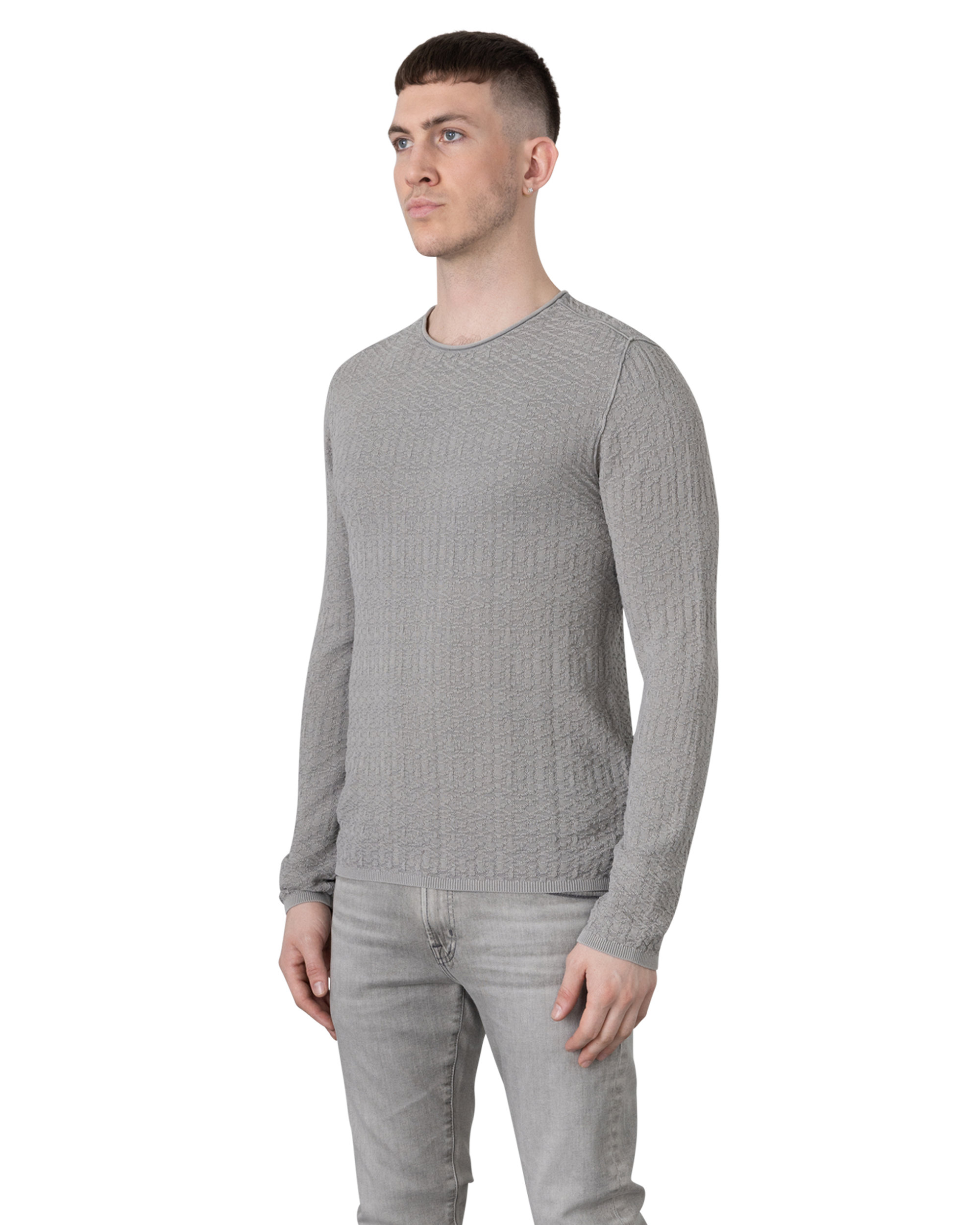 Riley Textured Crewneck Sweater