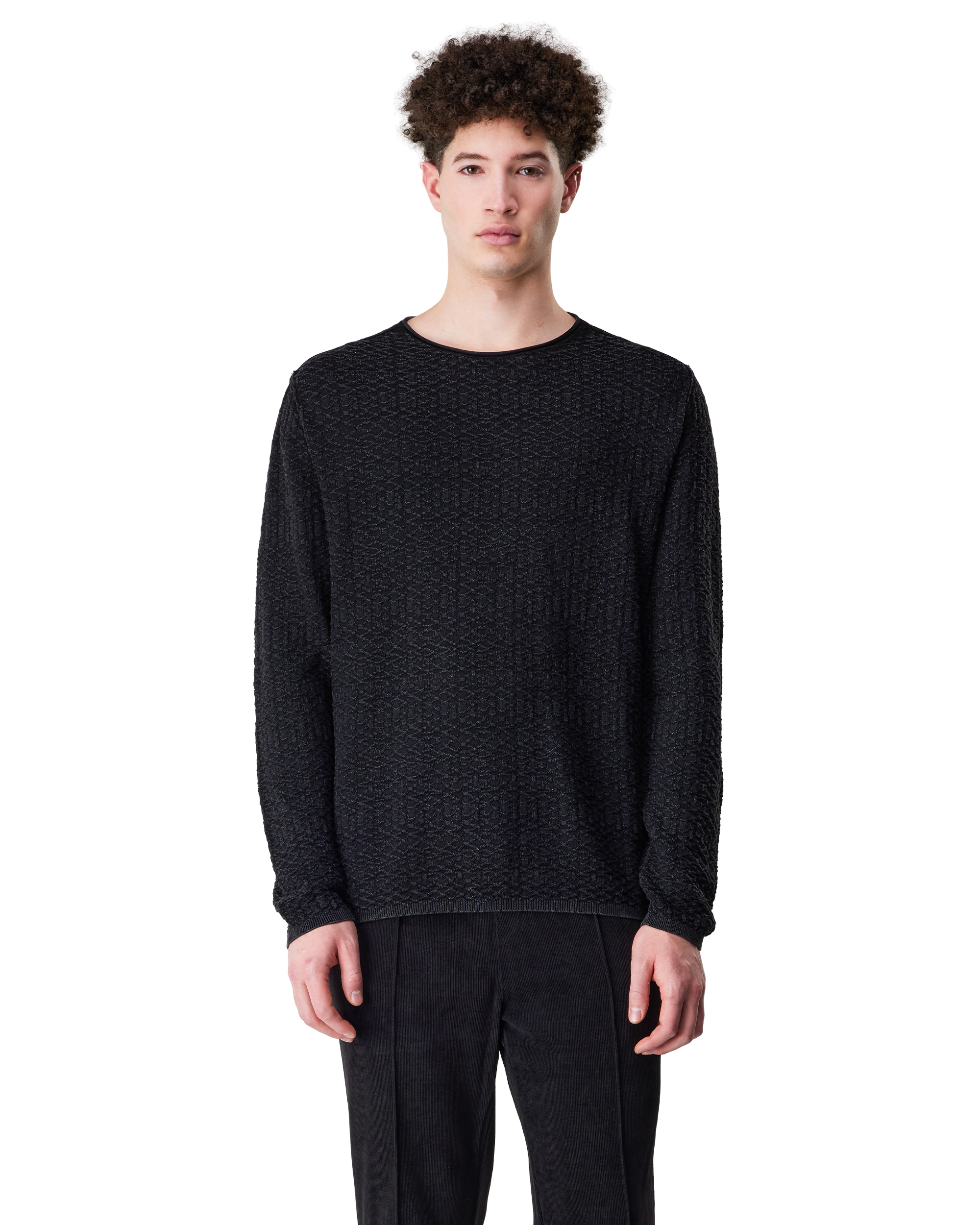 Riley Textured Crewneck Sweater