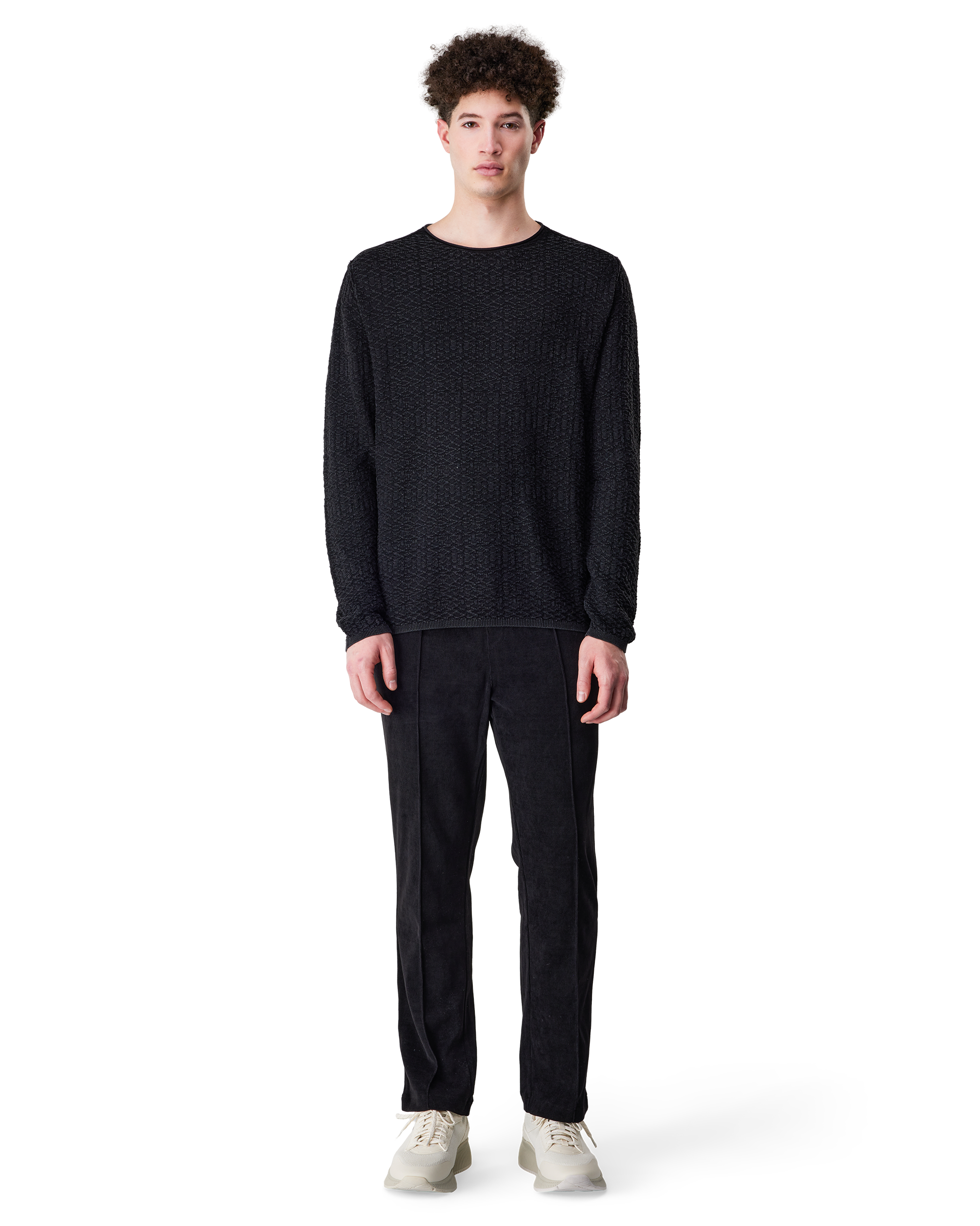 Riley Textured Crewneck Sweater