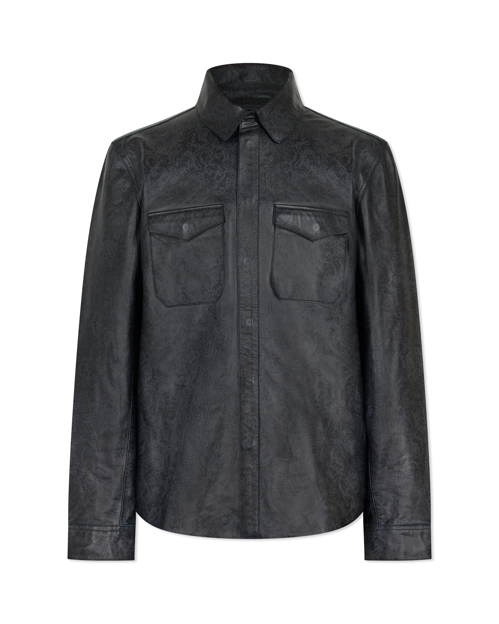 Travis Leather Shirt Jacket