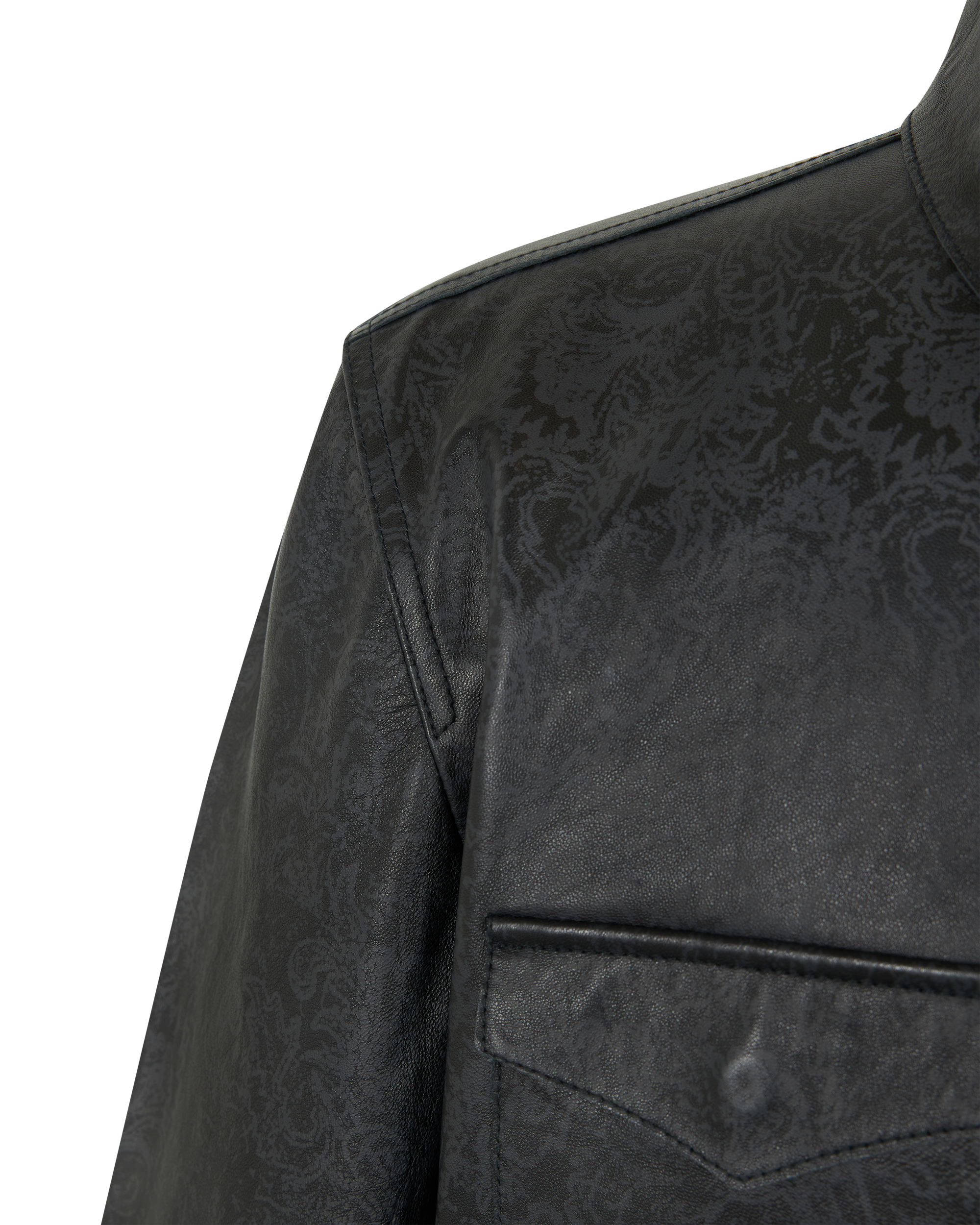 Travis Leather Shirt Jacket