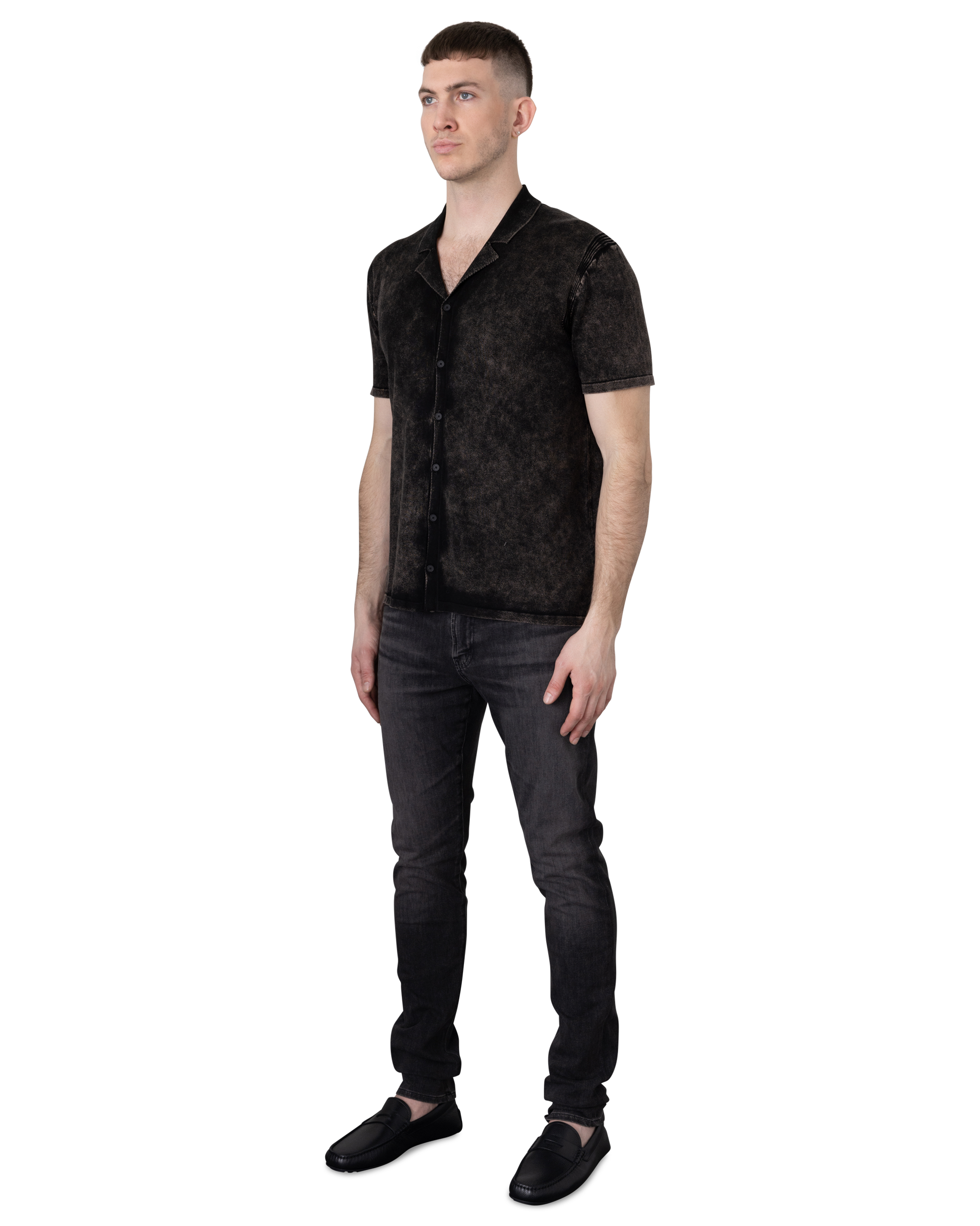 Carter Marble Washed Short Sleeve Shirt