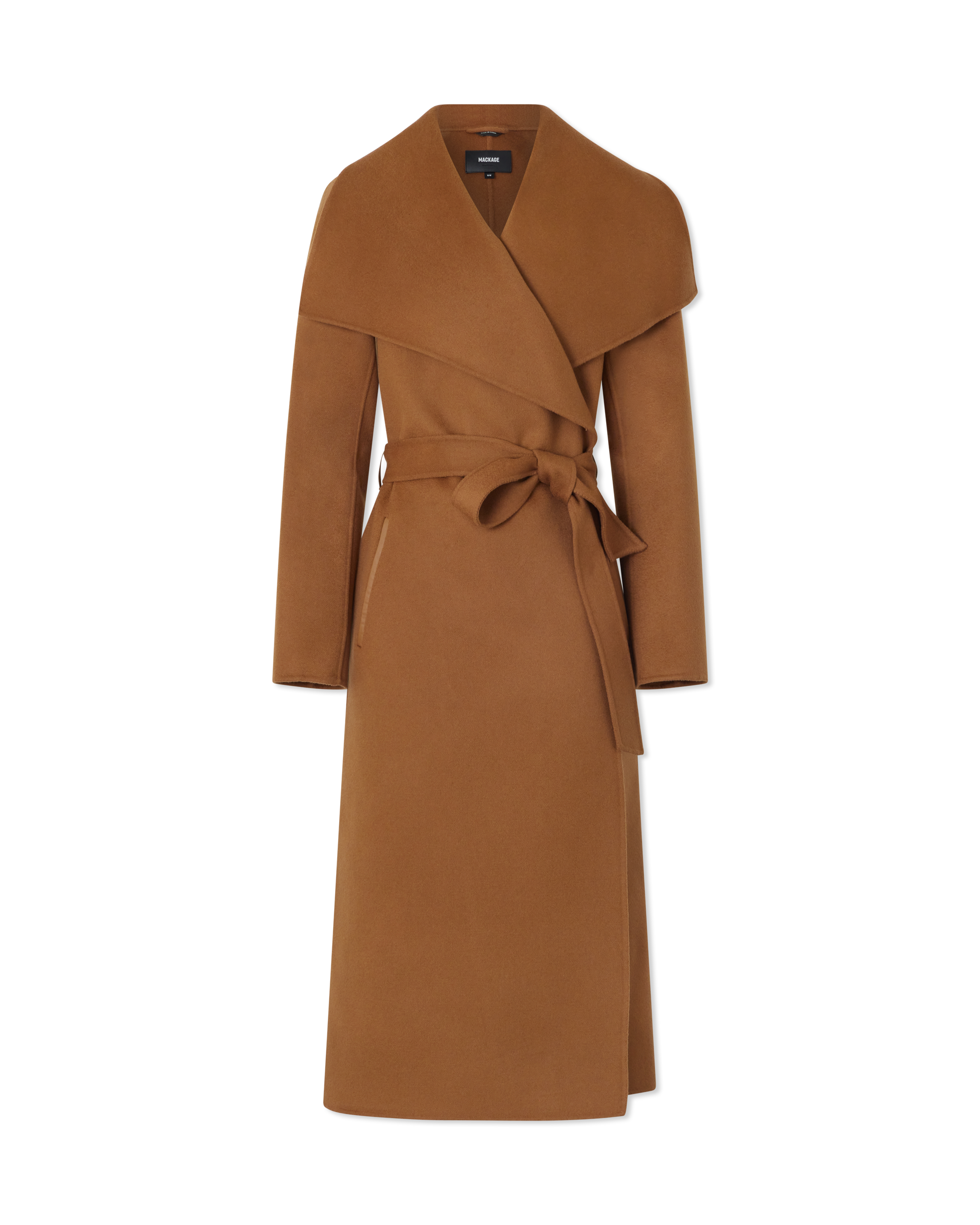 Mackage MAI-CN Double-Face Wool Wrap Coat