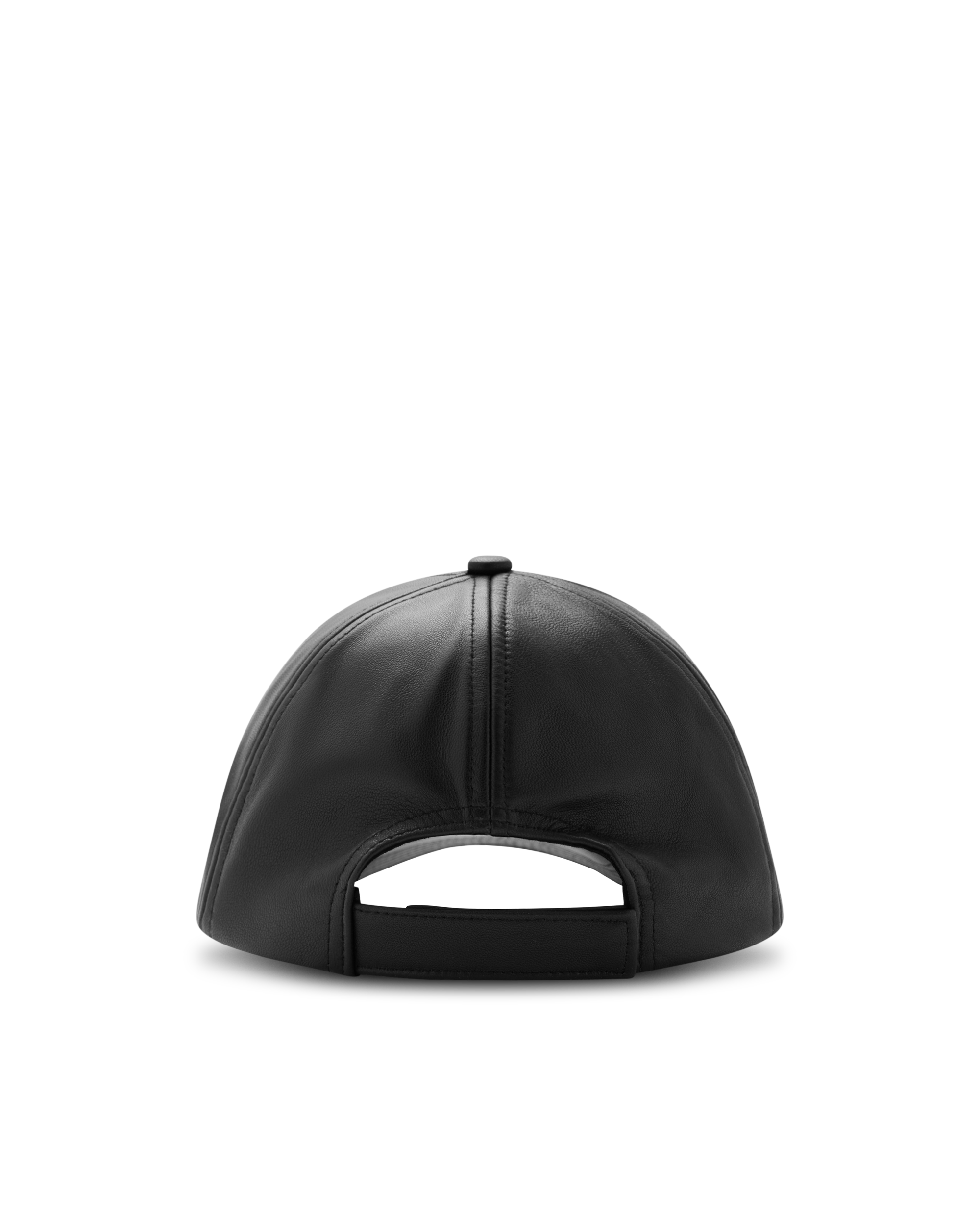 Mackage ANDERSON-L Leather Logo Baseball Cap