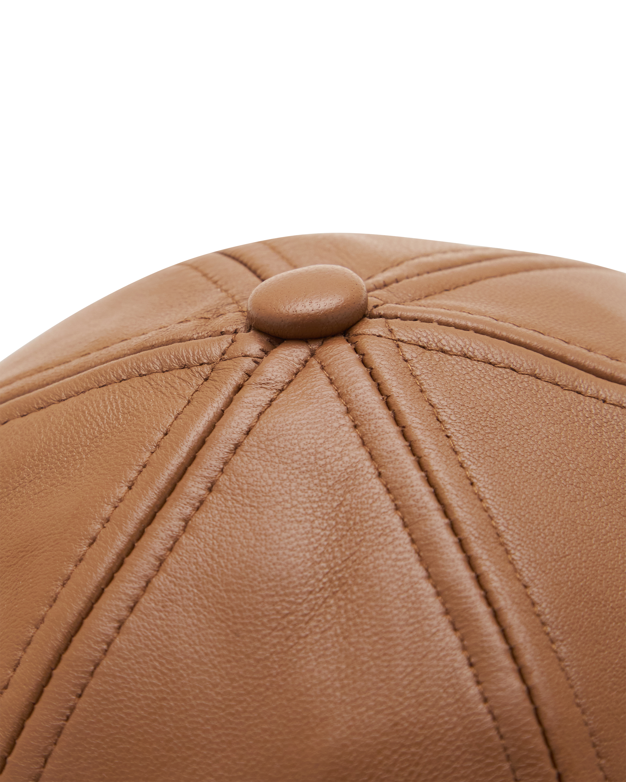 Mackage ANDERSON-L Leather Logo Baseball Cap