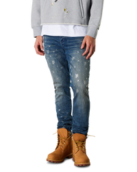 P005 Vintage Monogram Bling Jeans