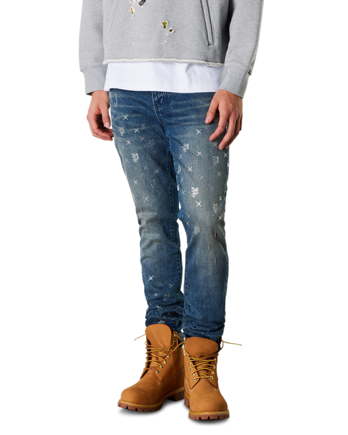 P005 Vintage Monogram Bling Jeans