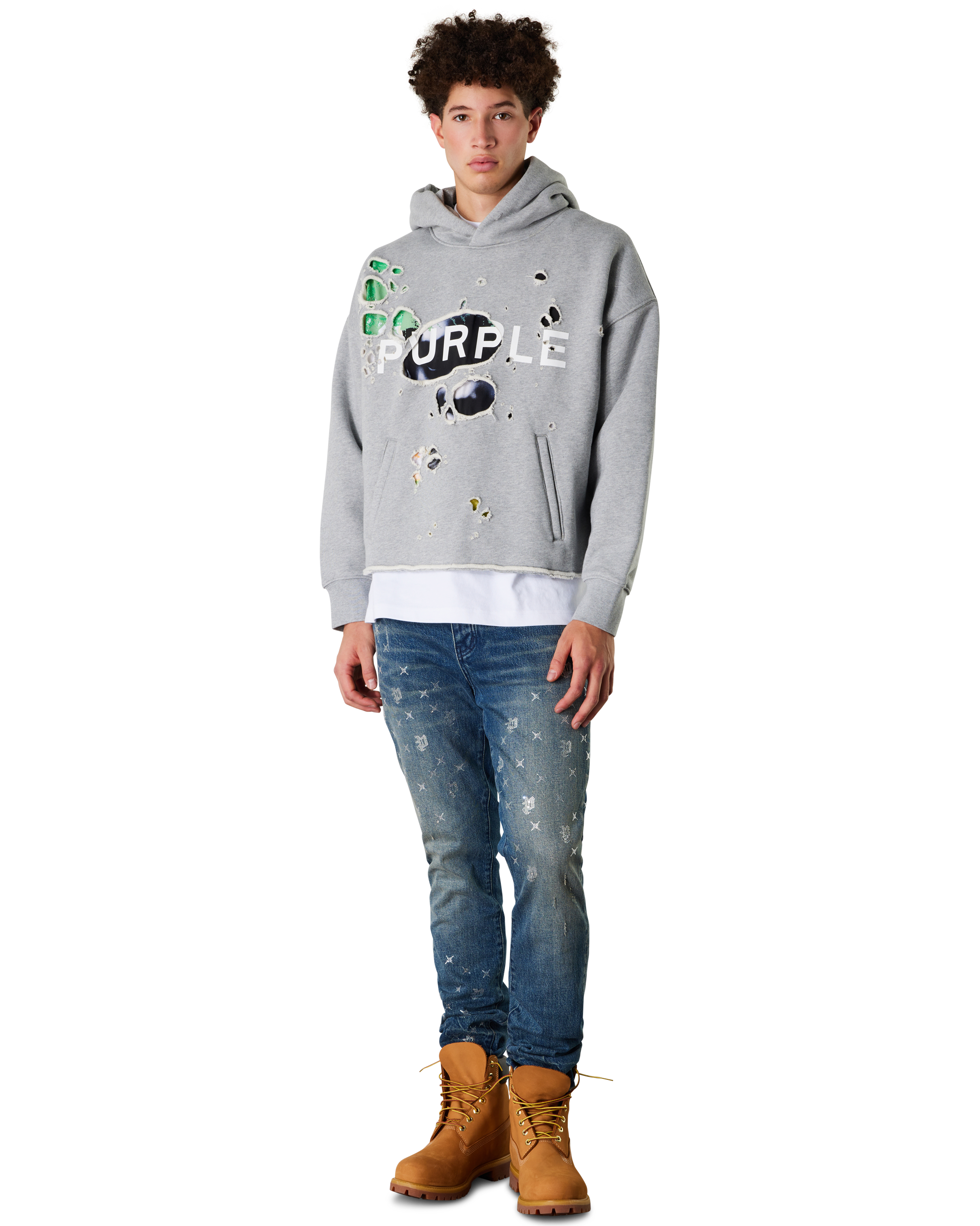 P005 Vintage Monogram Bling Jeans