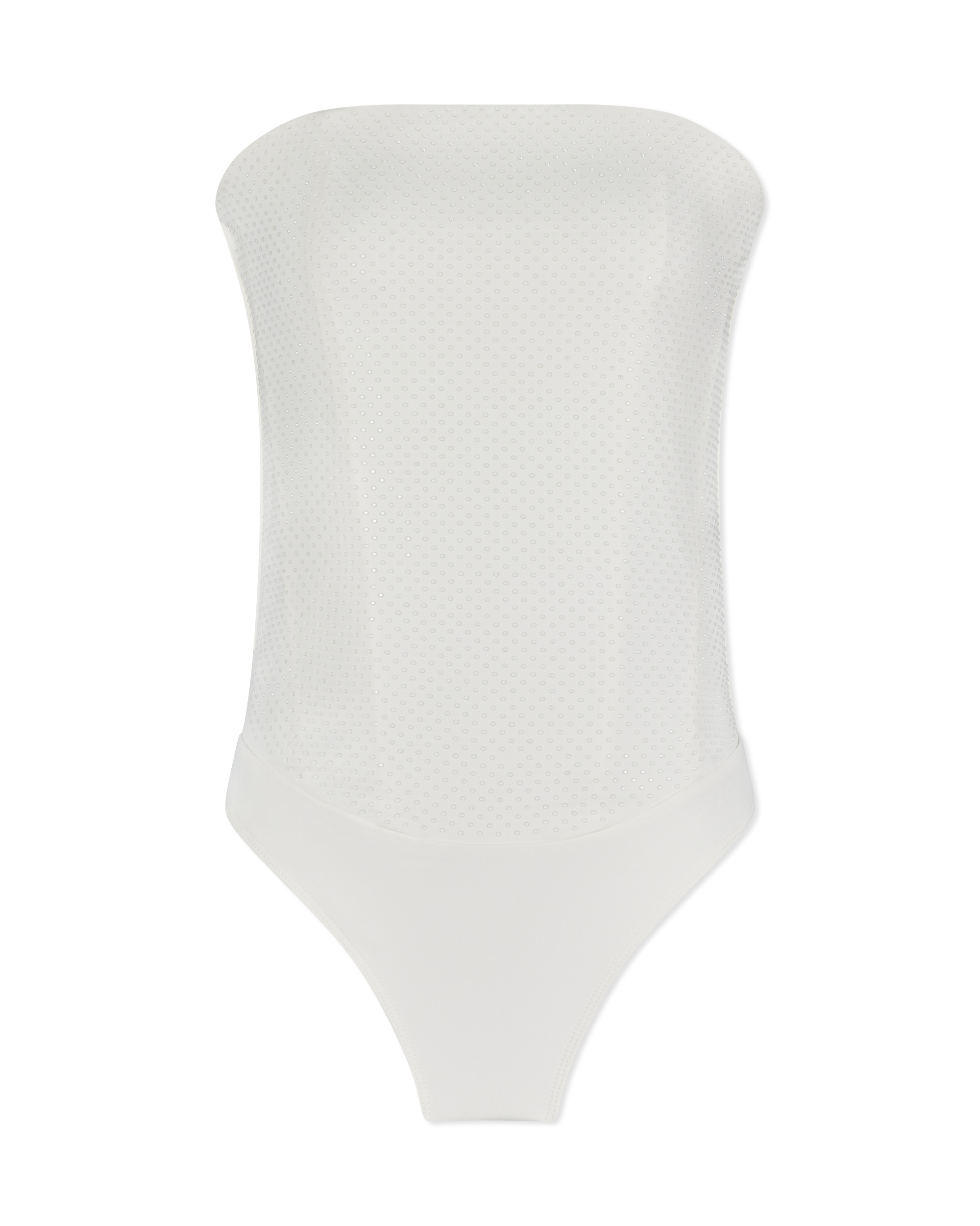 Scuba Corset Strapless Crystal Bodysuit