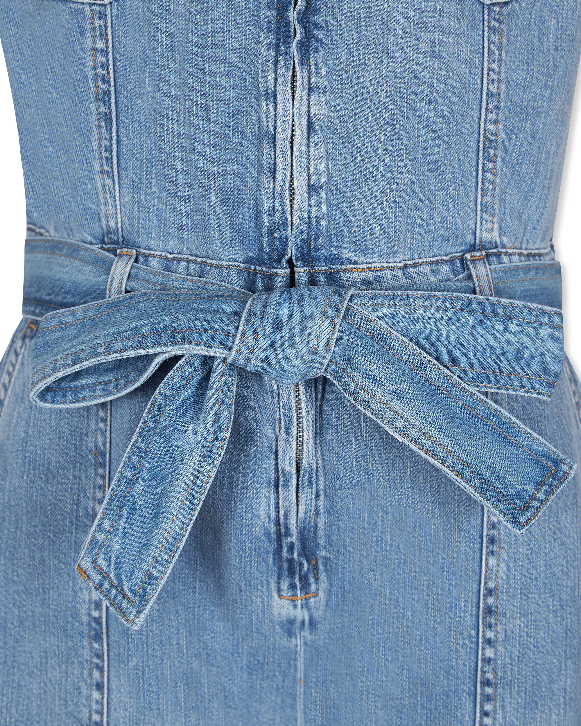 Fit For Success Lite Linen Denim Cropped Jumpsuit