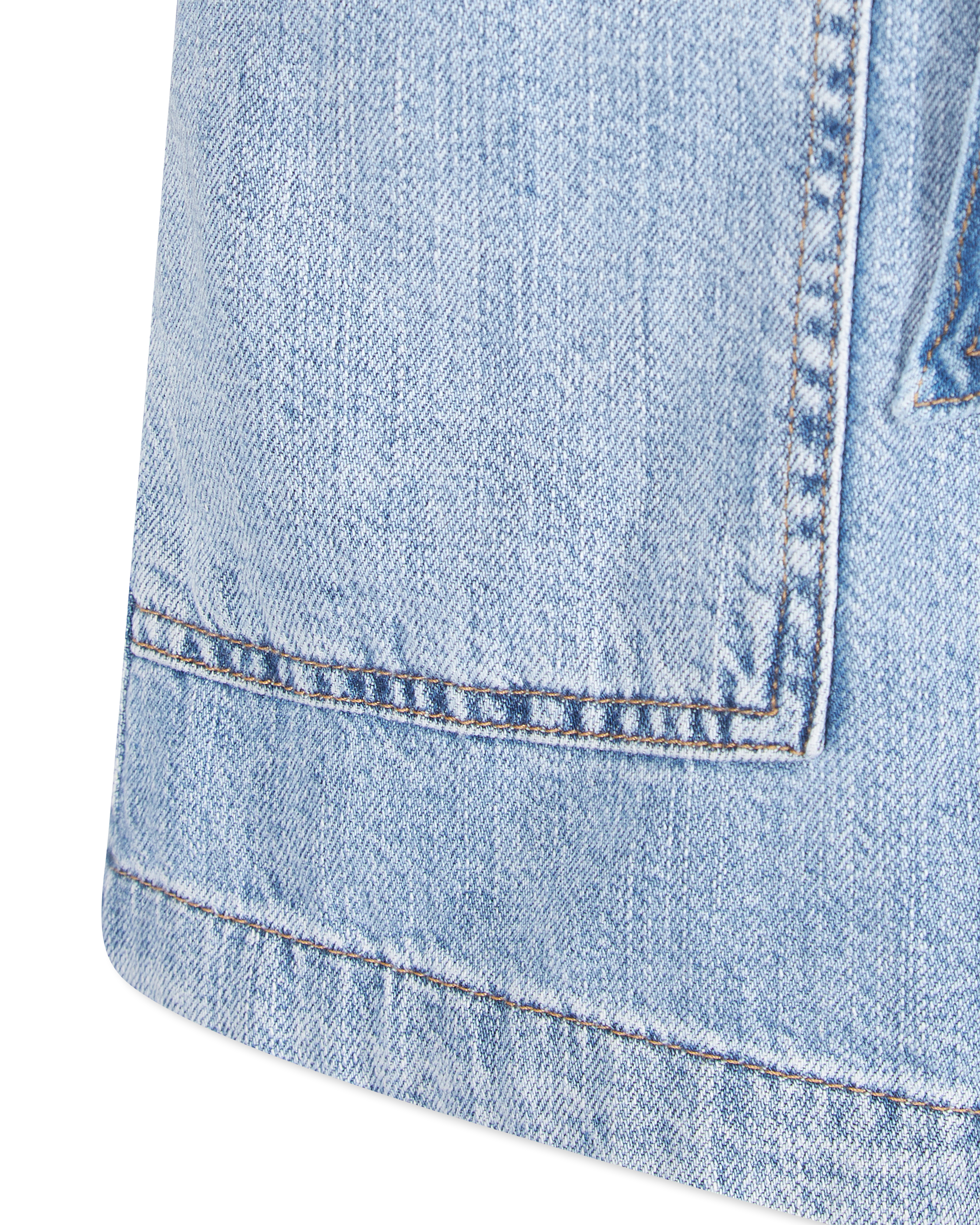 Fit For Success Lite Linen Denim Shorts Jumpsuit