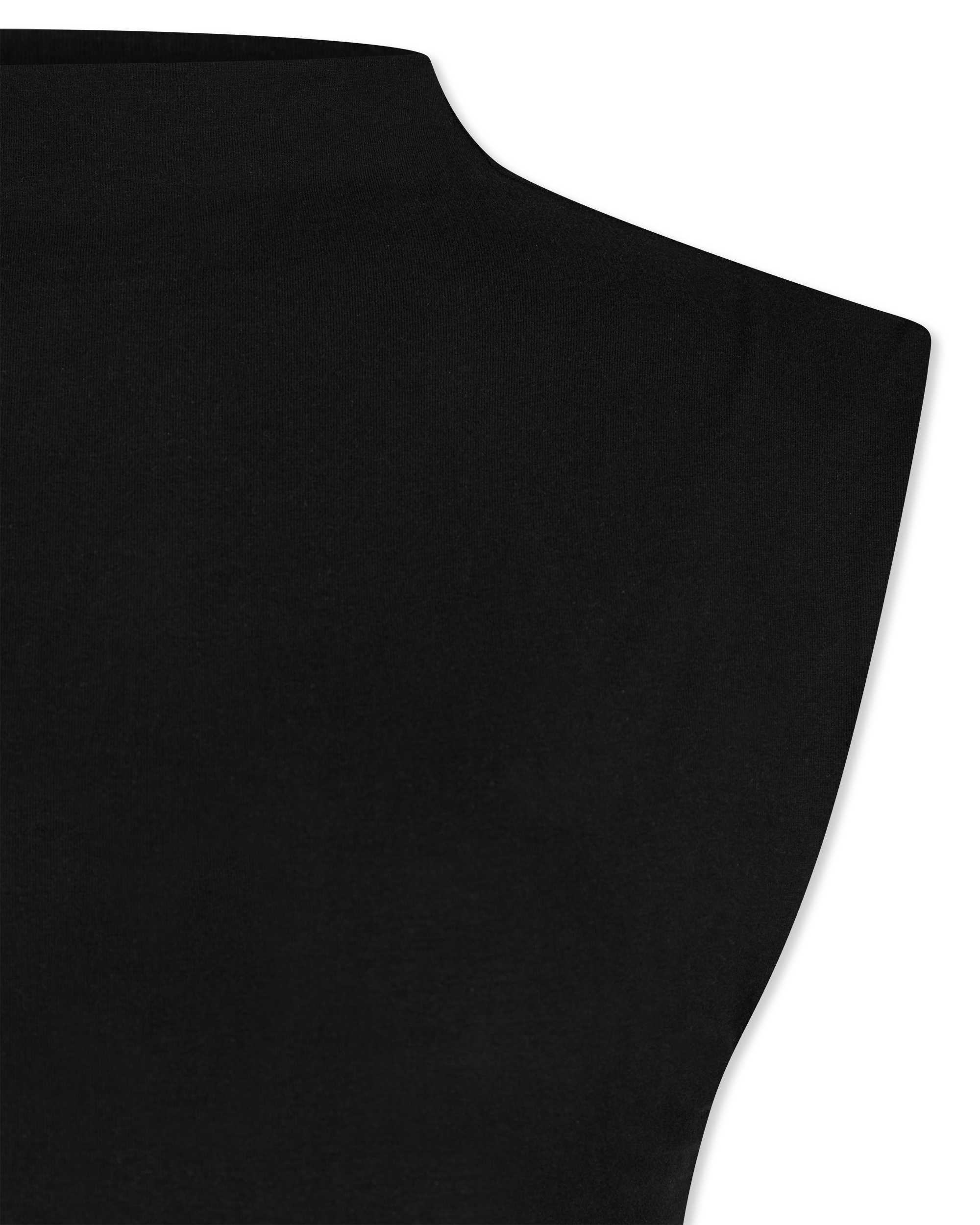 Super Stretch Jersey Mock Neck Mini Dress