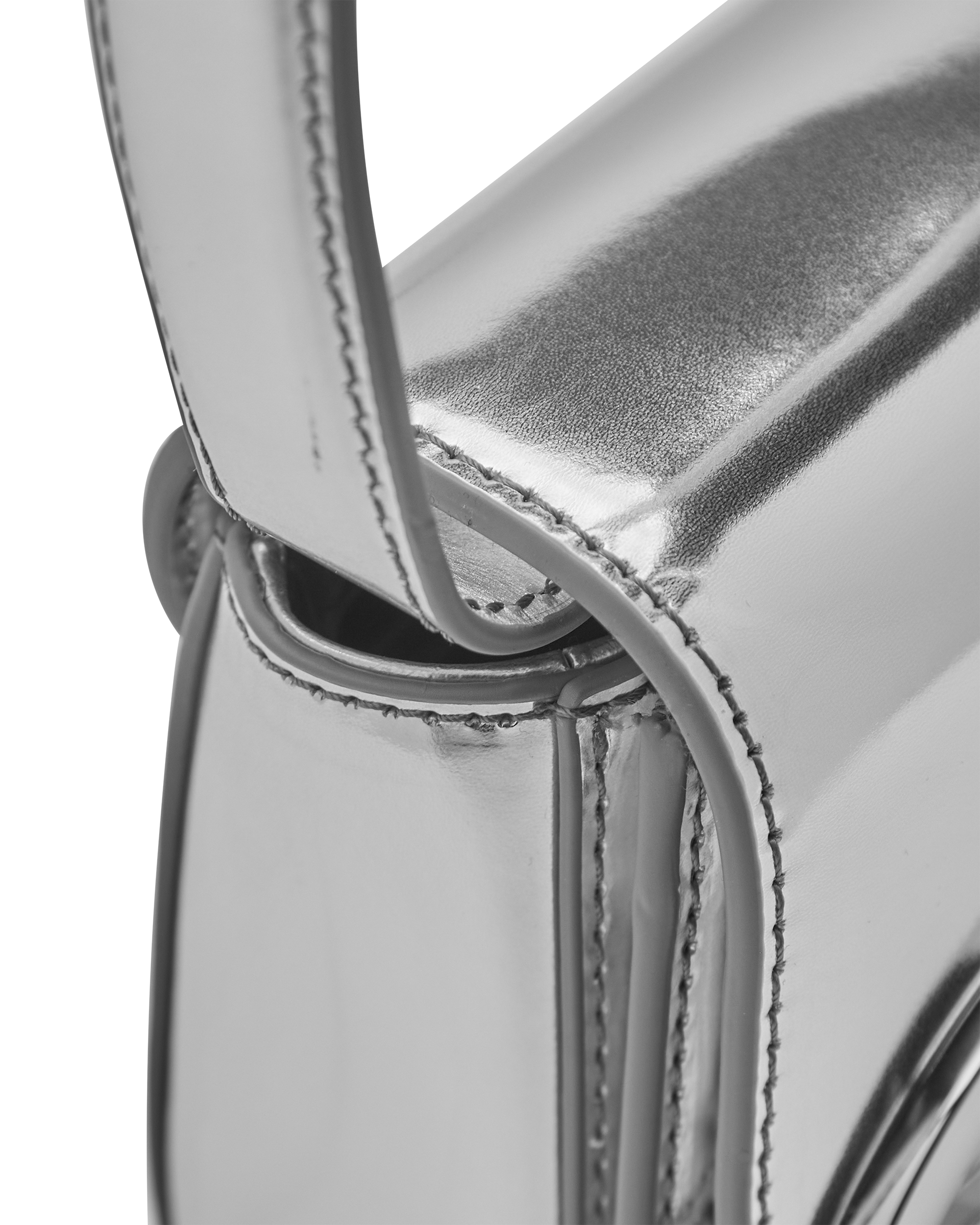 1DR-Iconic Mirrored Leather Shoulder Bag