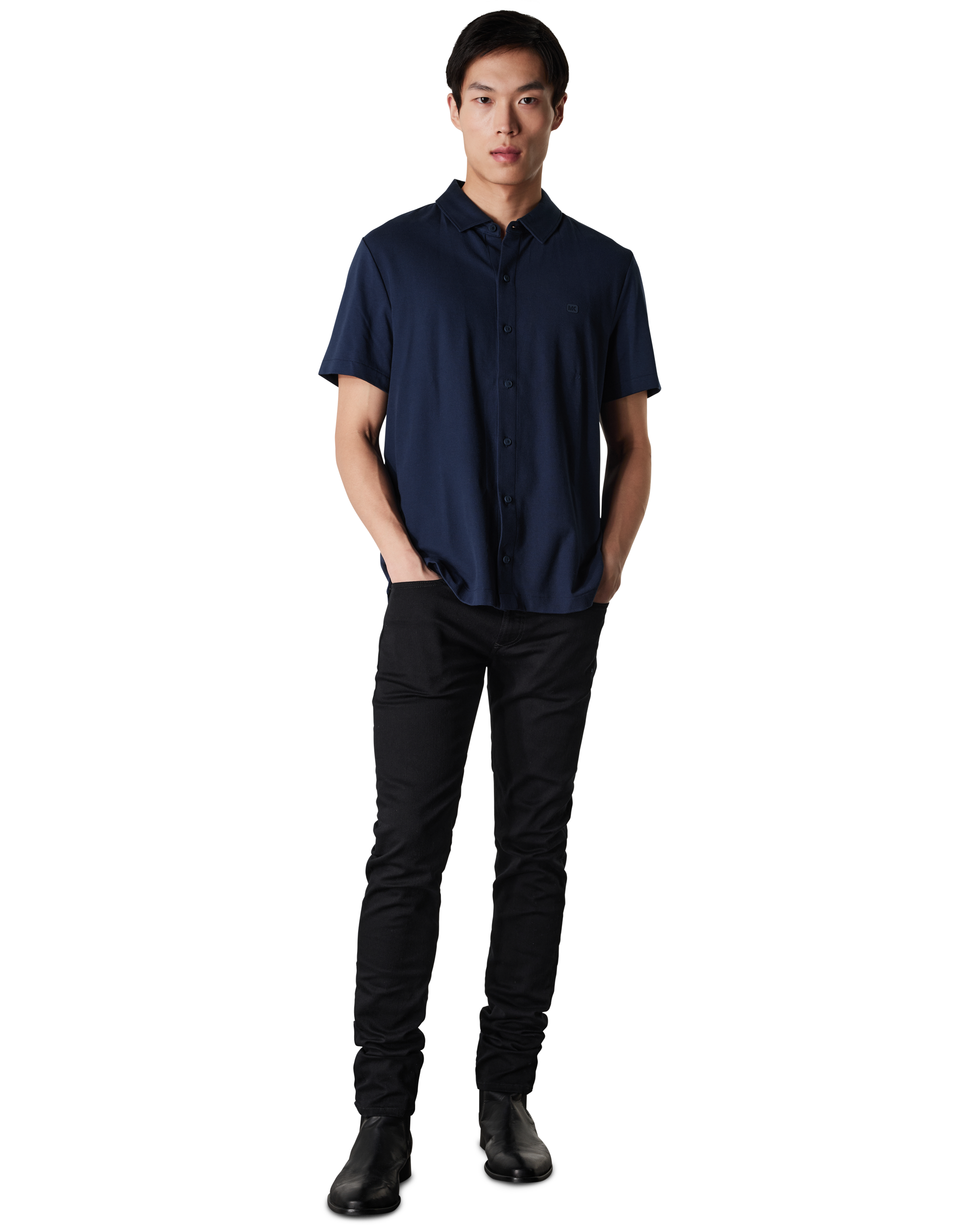 Waffle Piqué Short Sleeve Shirt