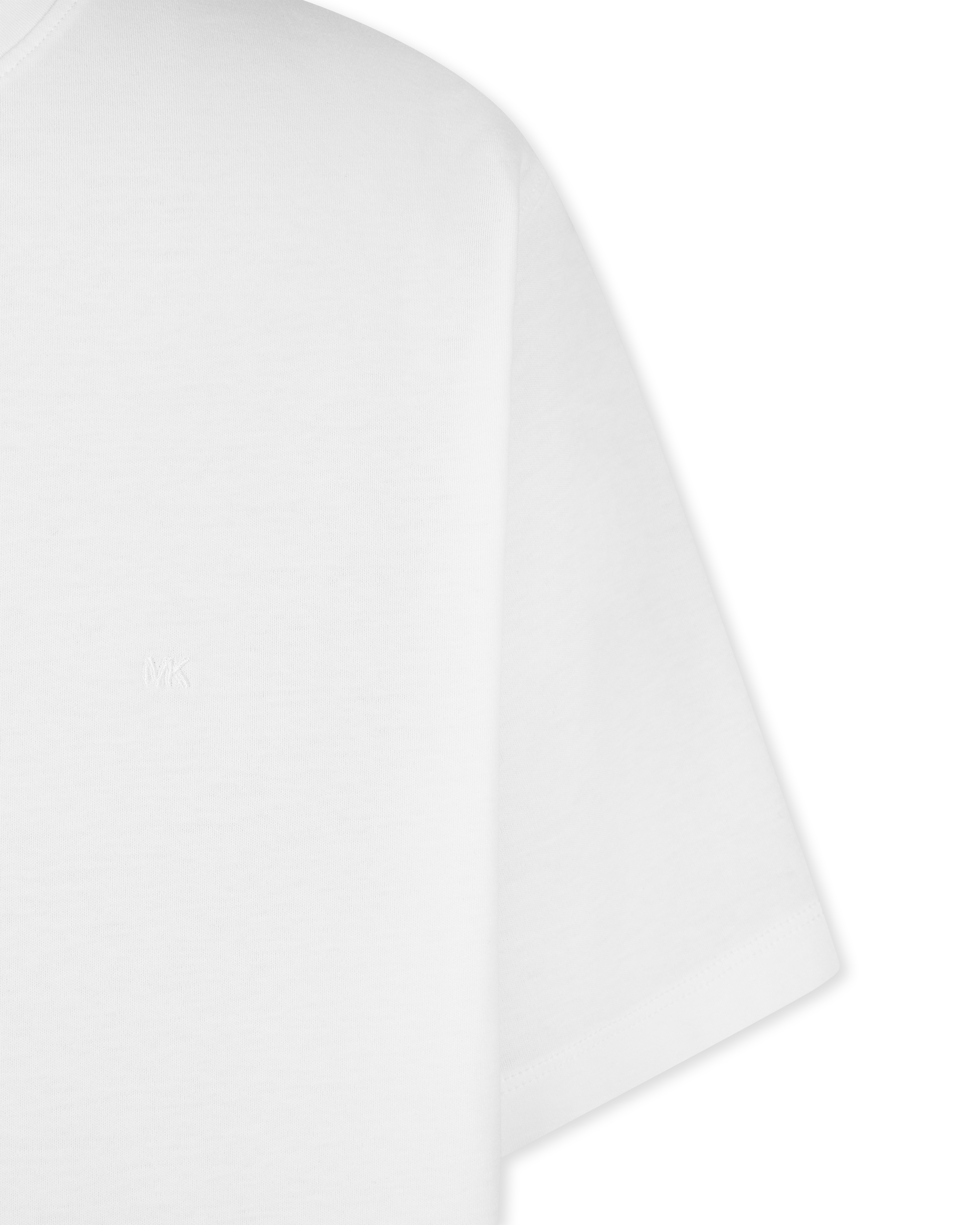 Logo Embossed Cotton T-Shirt