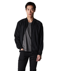 Riggins Python Jacquard Bomber