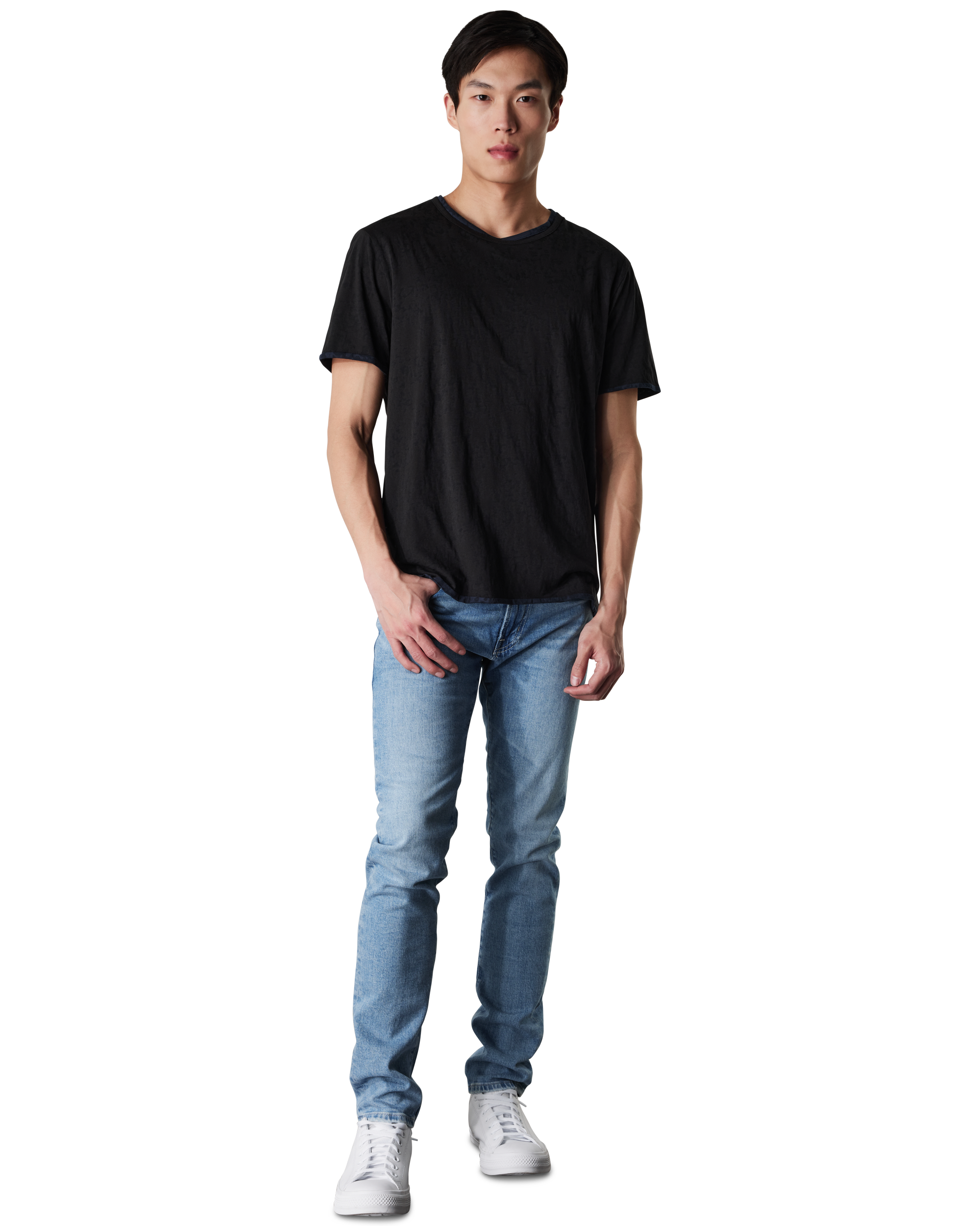 Reyes Reversible Burnout Crew Neck T-Shirt