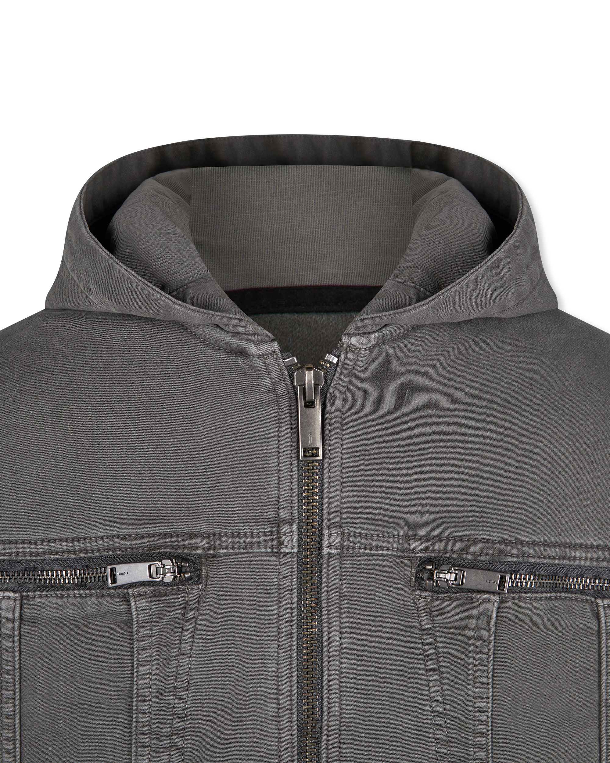 Scott Hooded Denim Trucker Jacket