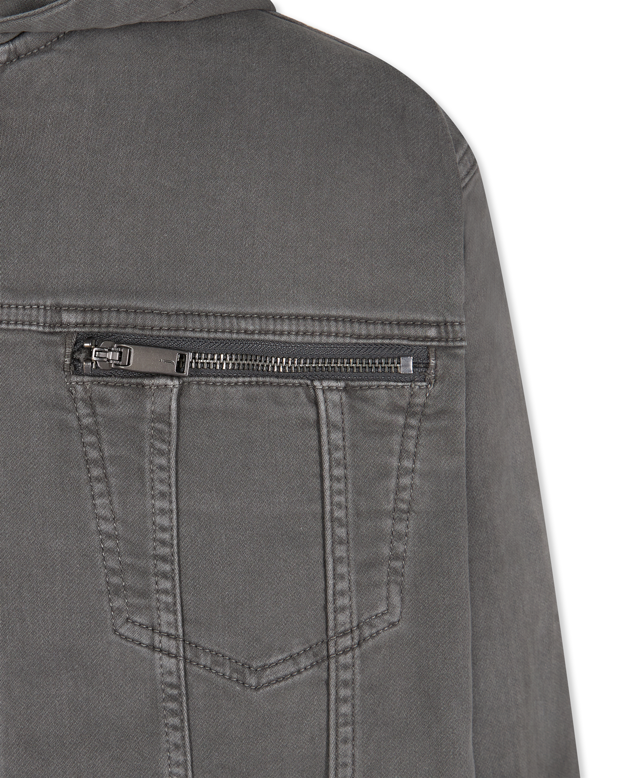 Scott Hooded Denim Trucker Jacket