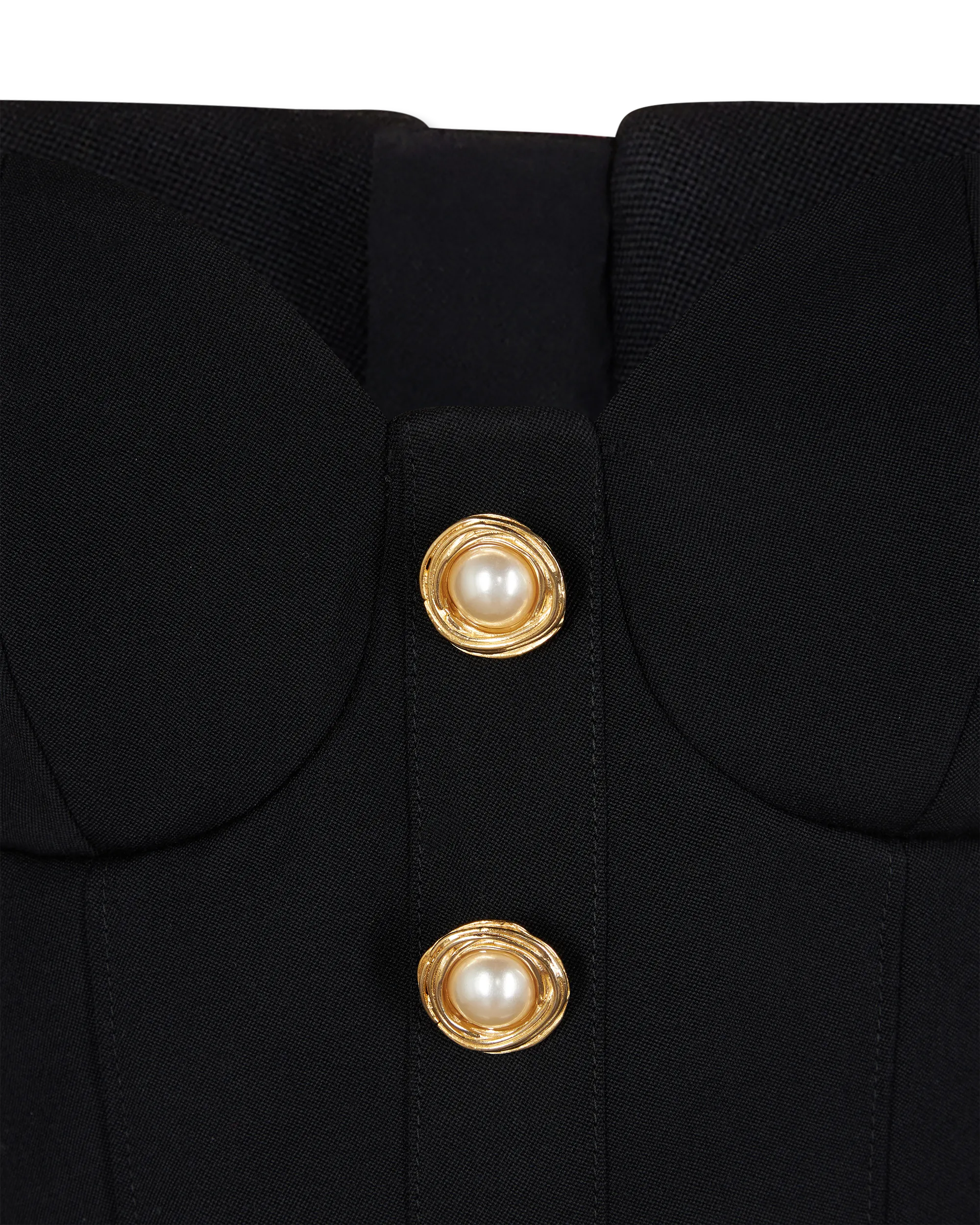 3-Button Chain Straps Bustier