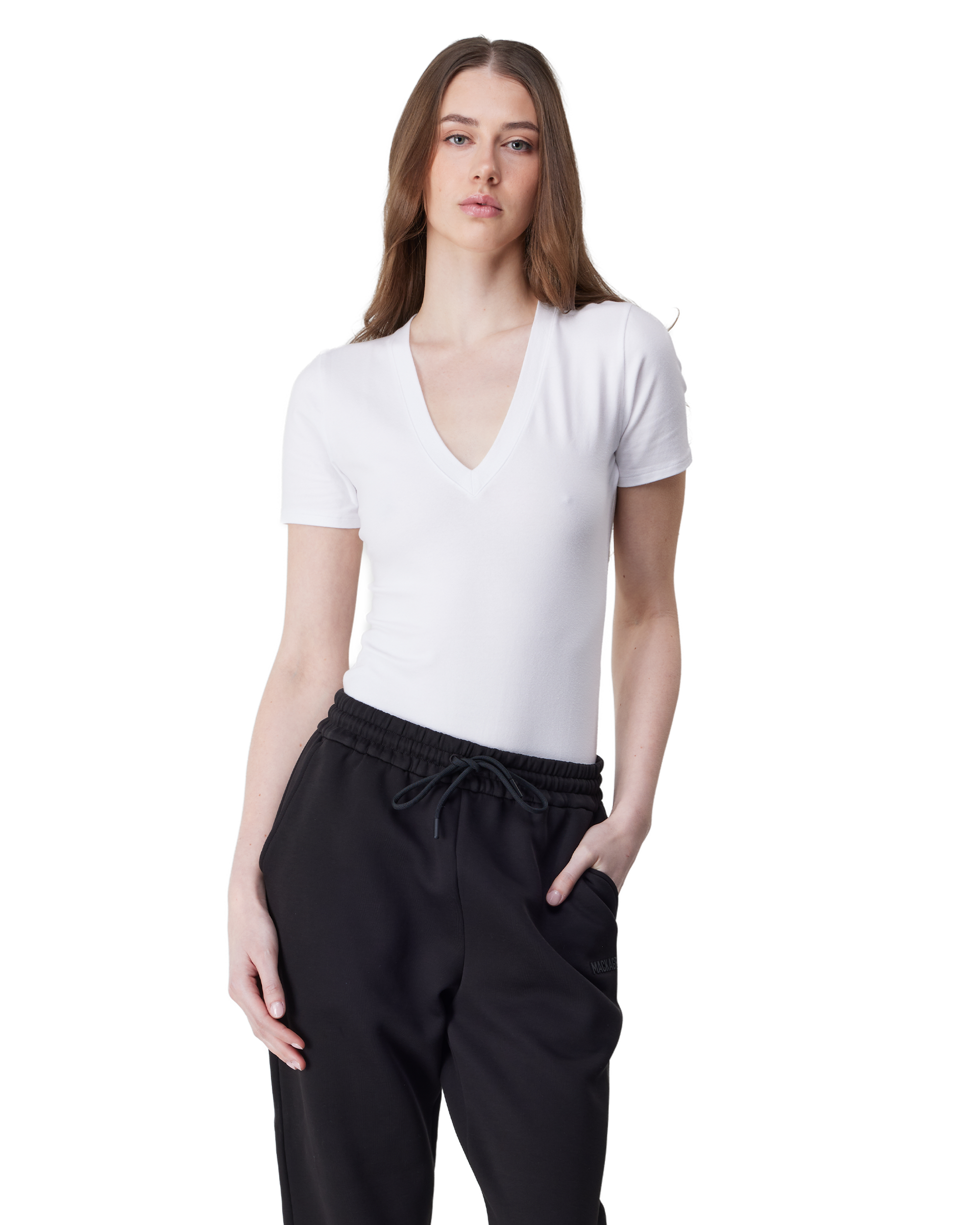 Super Stretch Deep V Bodysuit