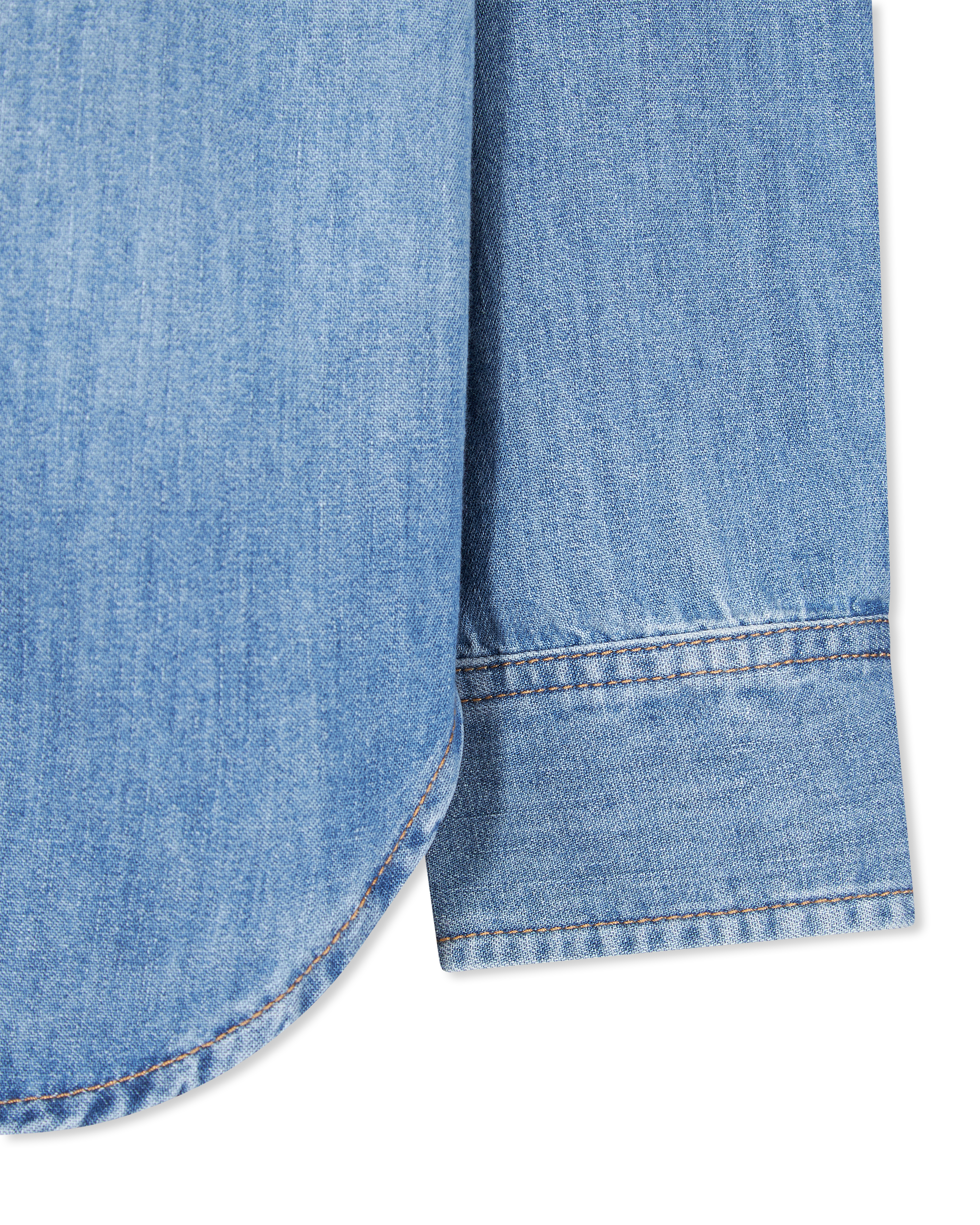 Denim Off Shoulder Shirt