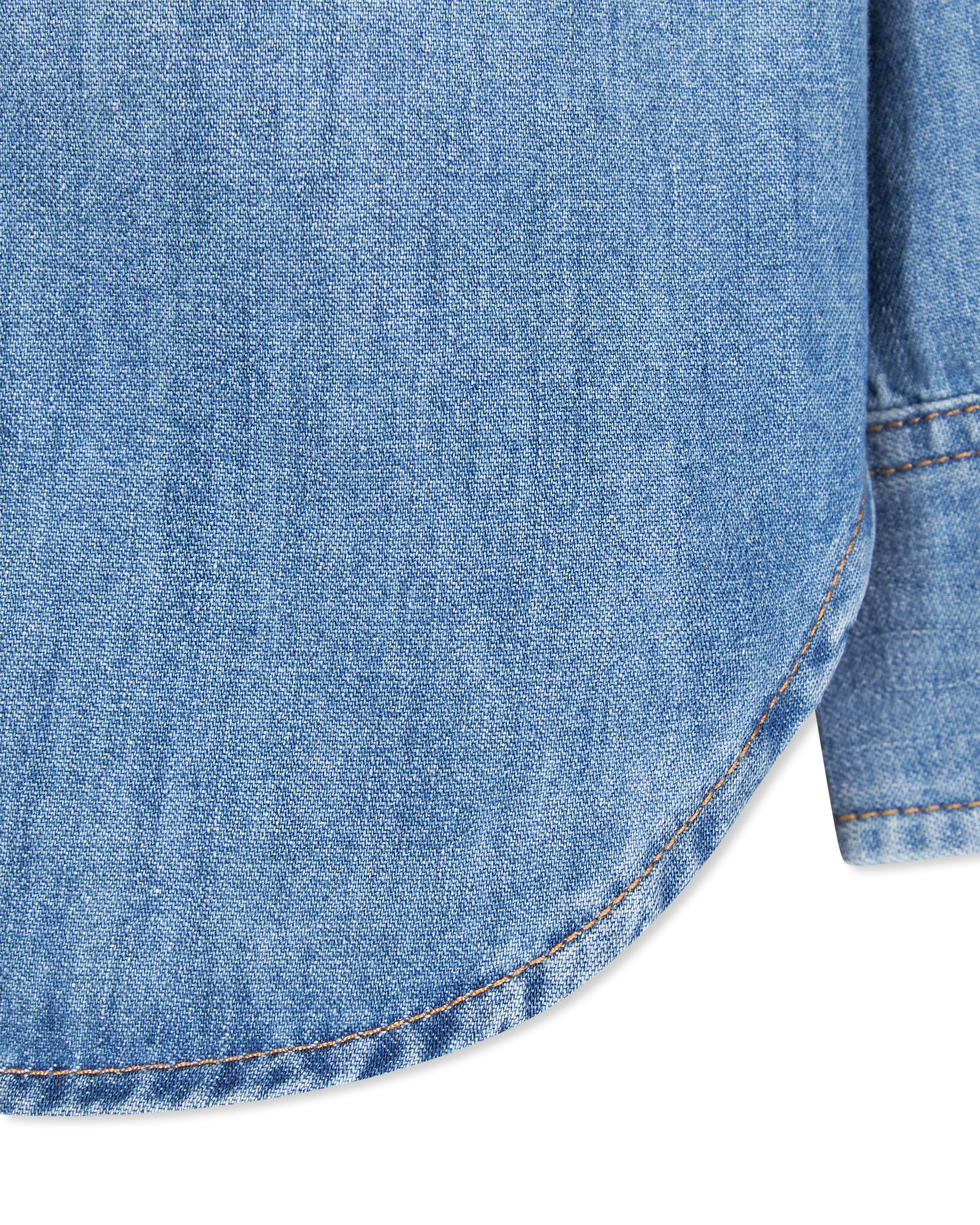 Denim Off Shoulder Shirt