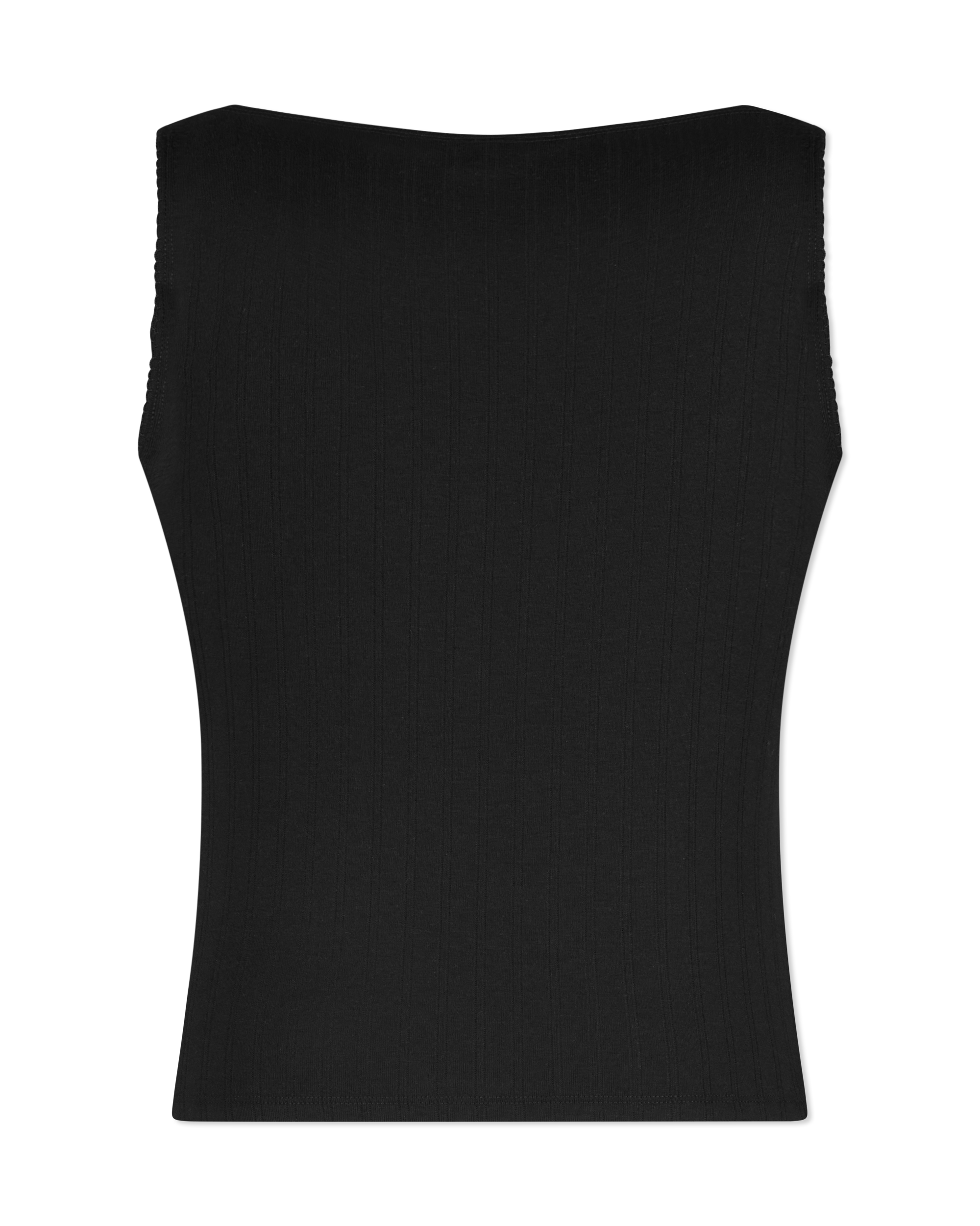 Pointelle Henley Tank Top