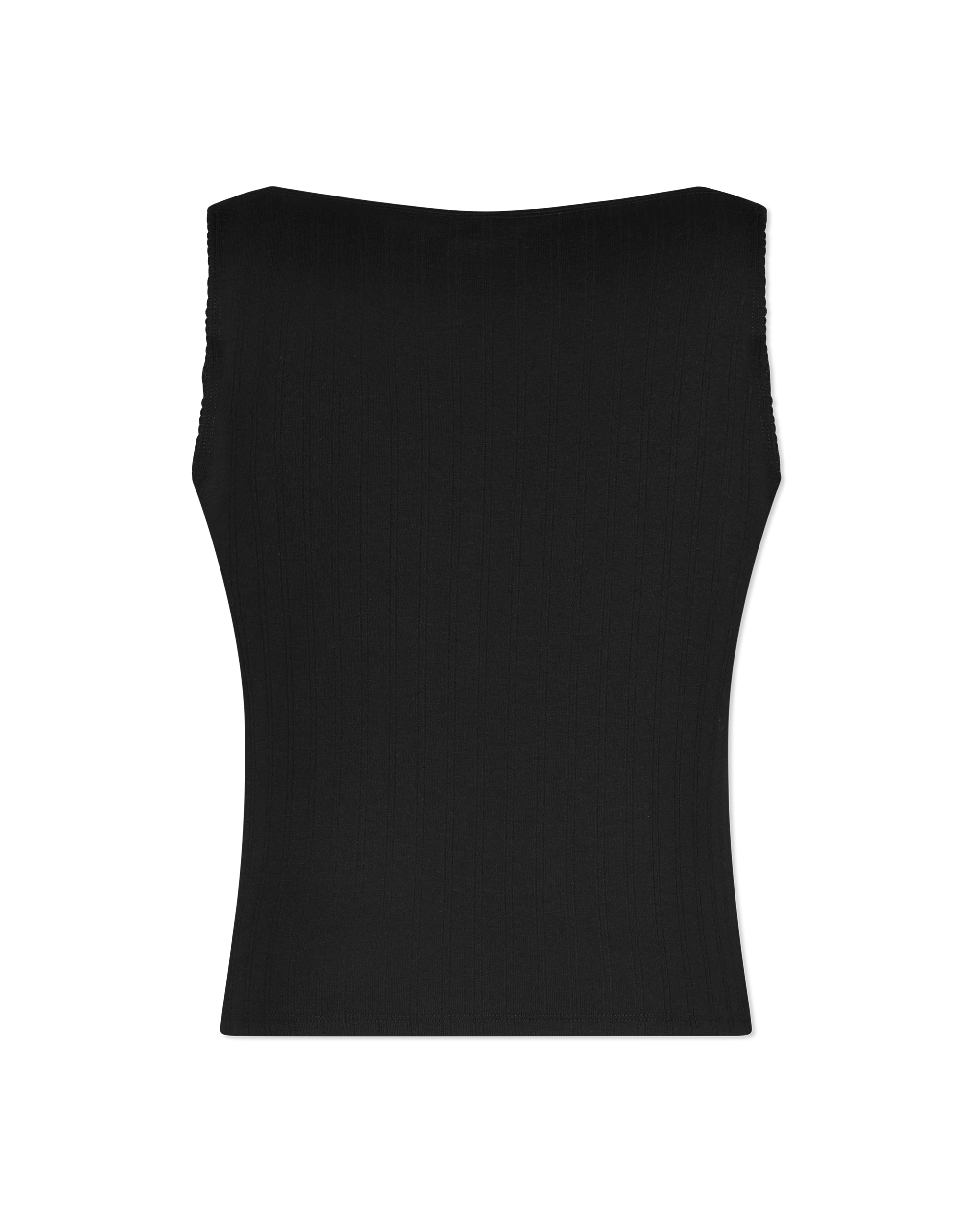 Pointelle Henley Tank Top