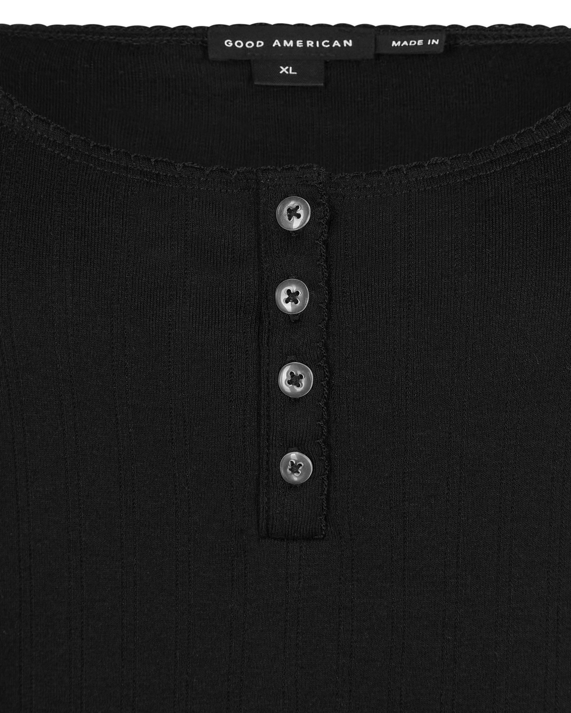 Pointelle Henley Tank Top