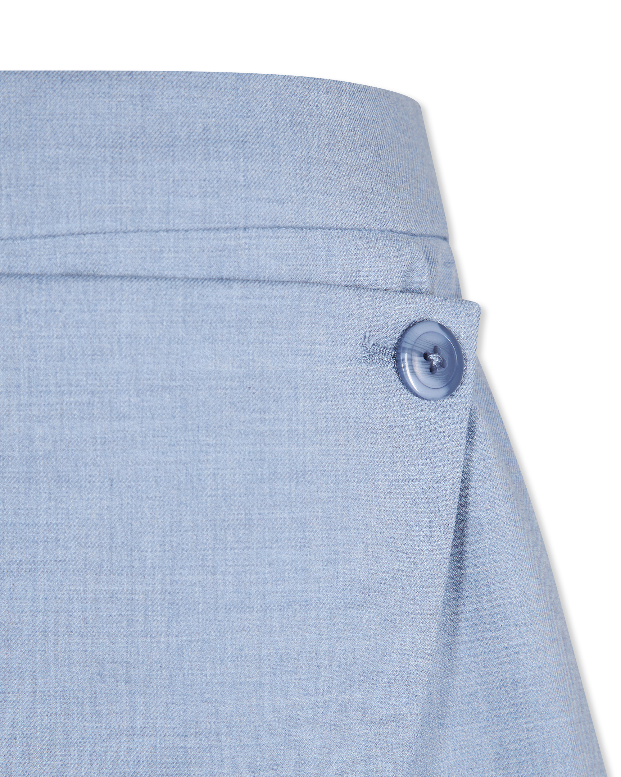 Twill Suiting Wrap Skort
