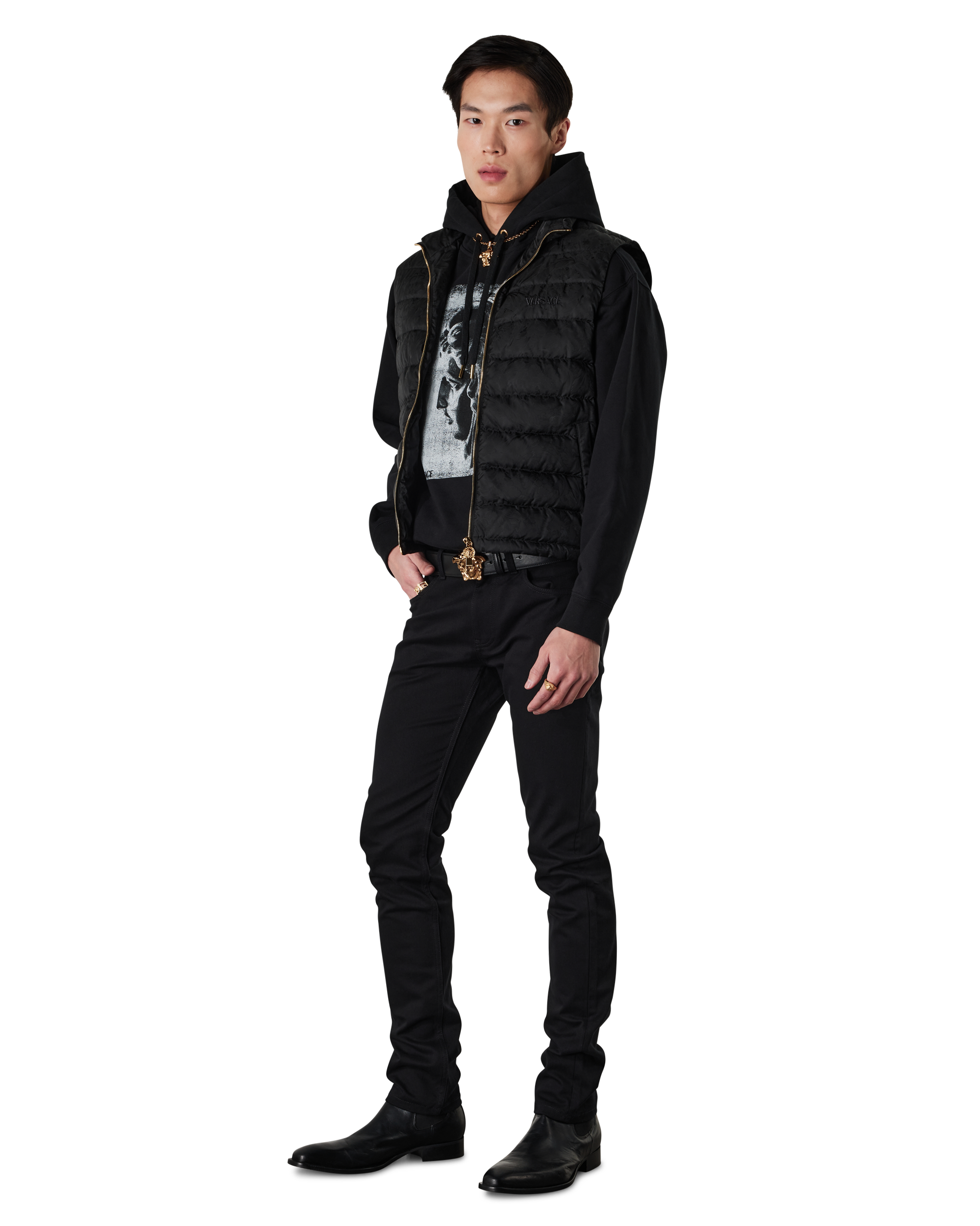 Barocco Jacquard Puffer Vest