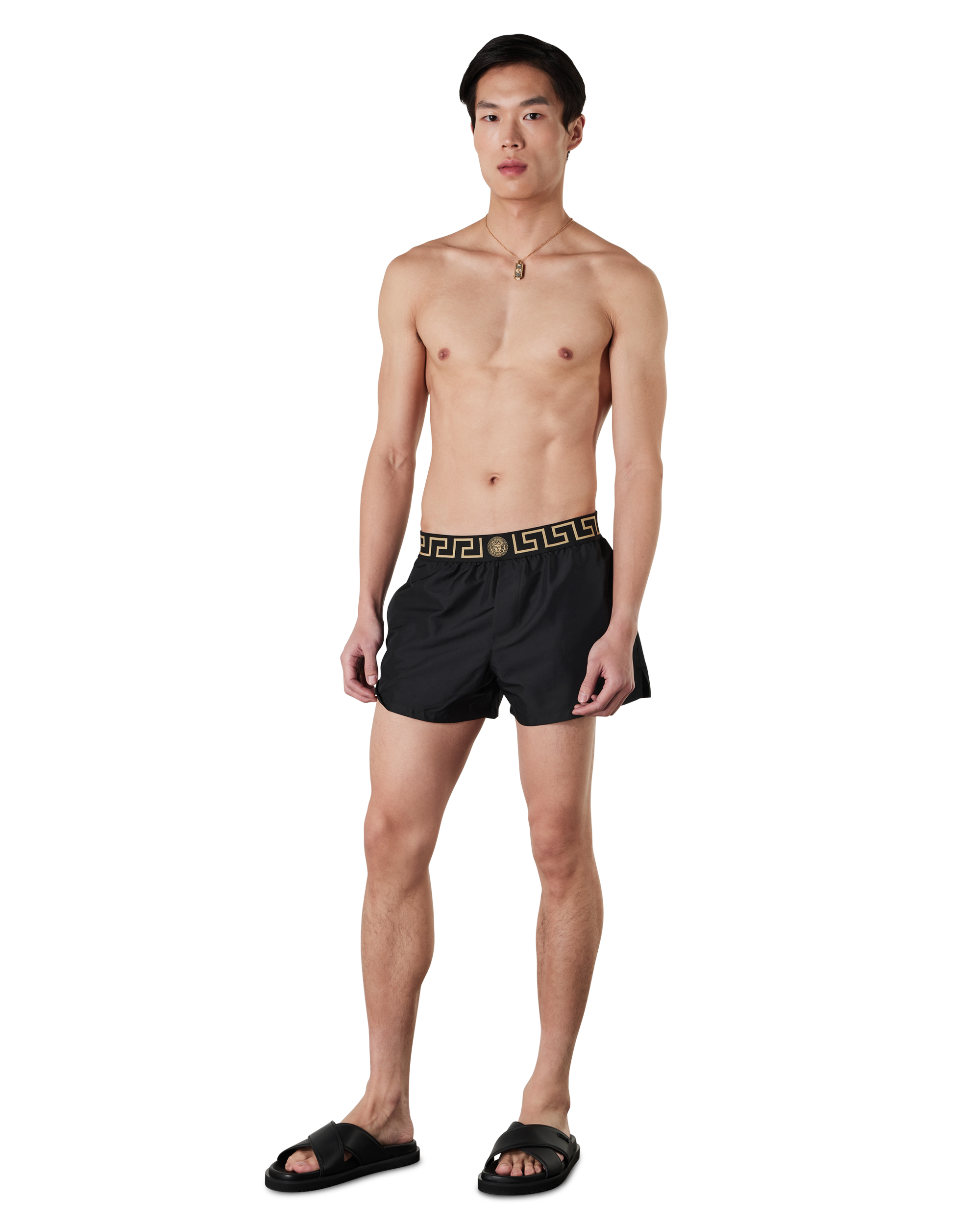 Greca Border Swim Shorts