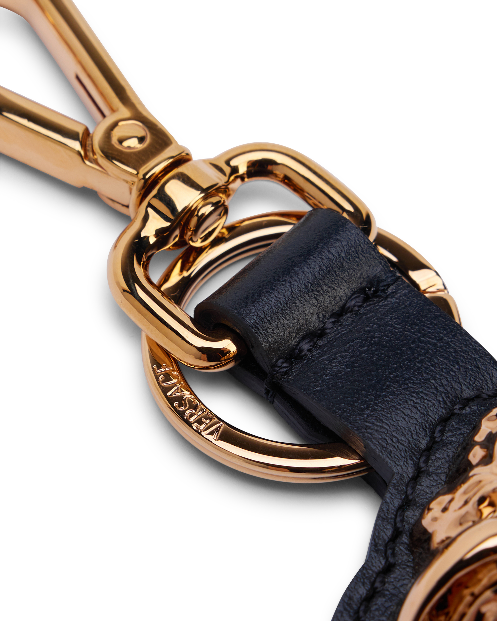 La Medusa Leather Keychain