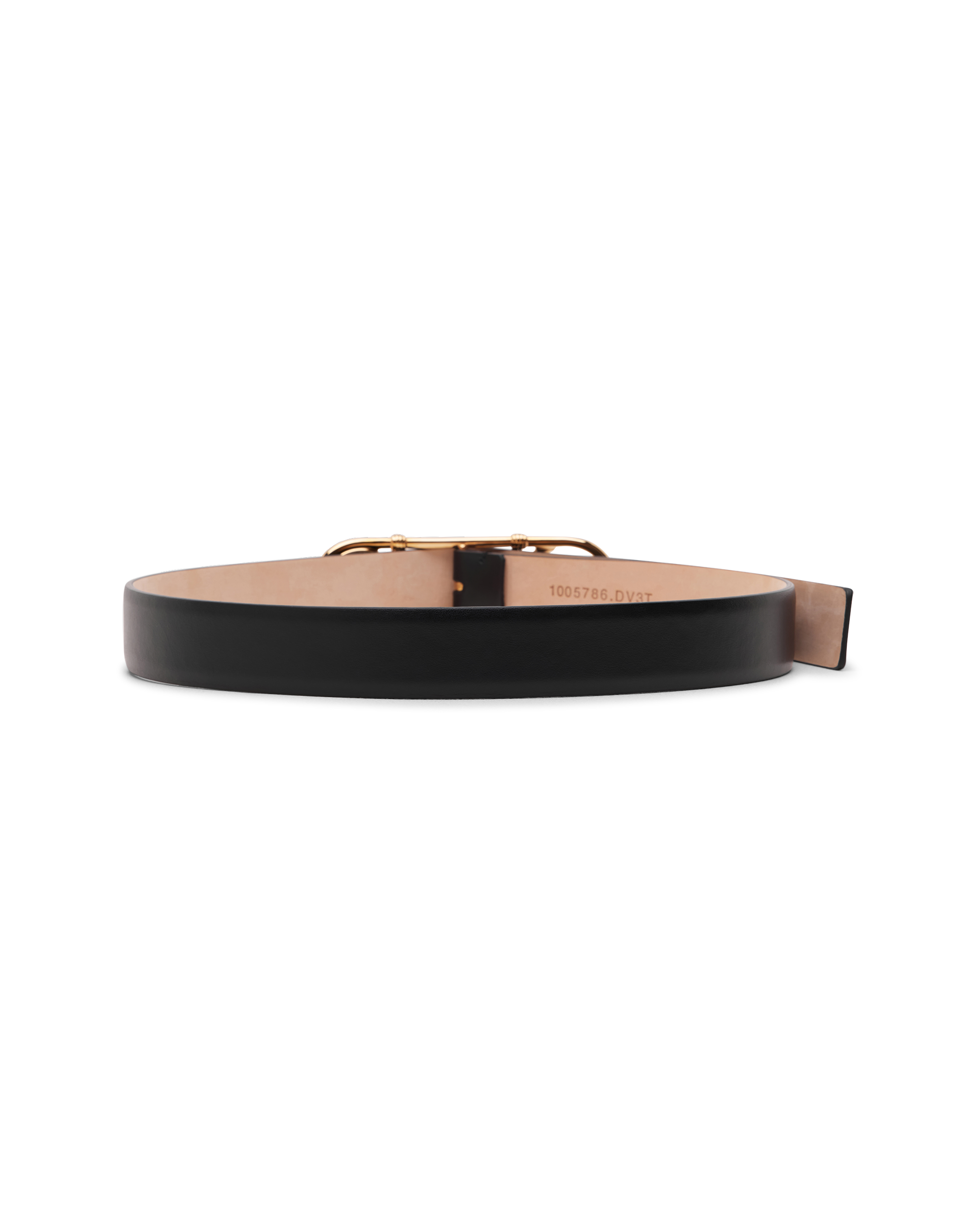 Safety Pin Leather Belt 3cm