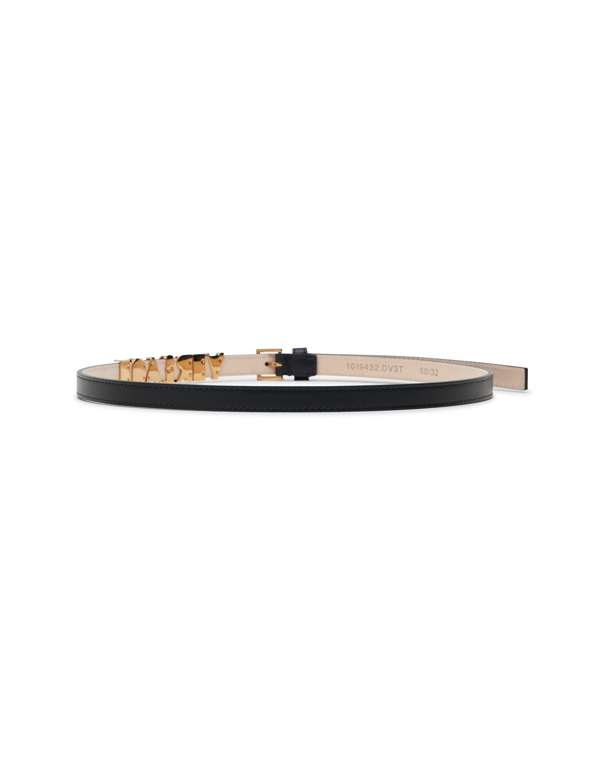 Versace Logo Leather Belt 1.5cm