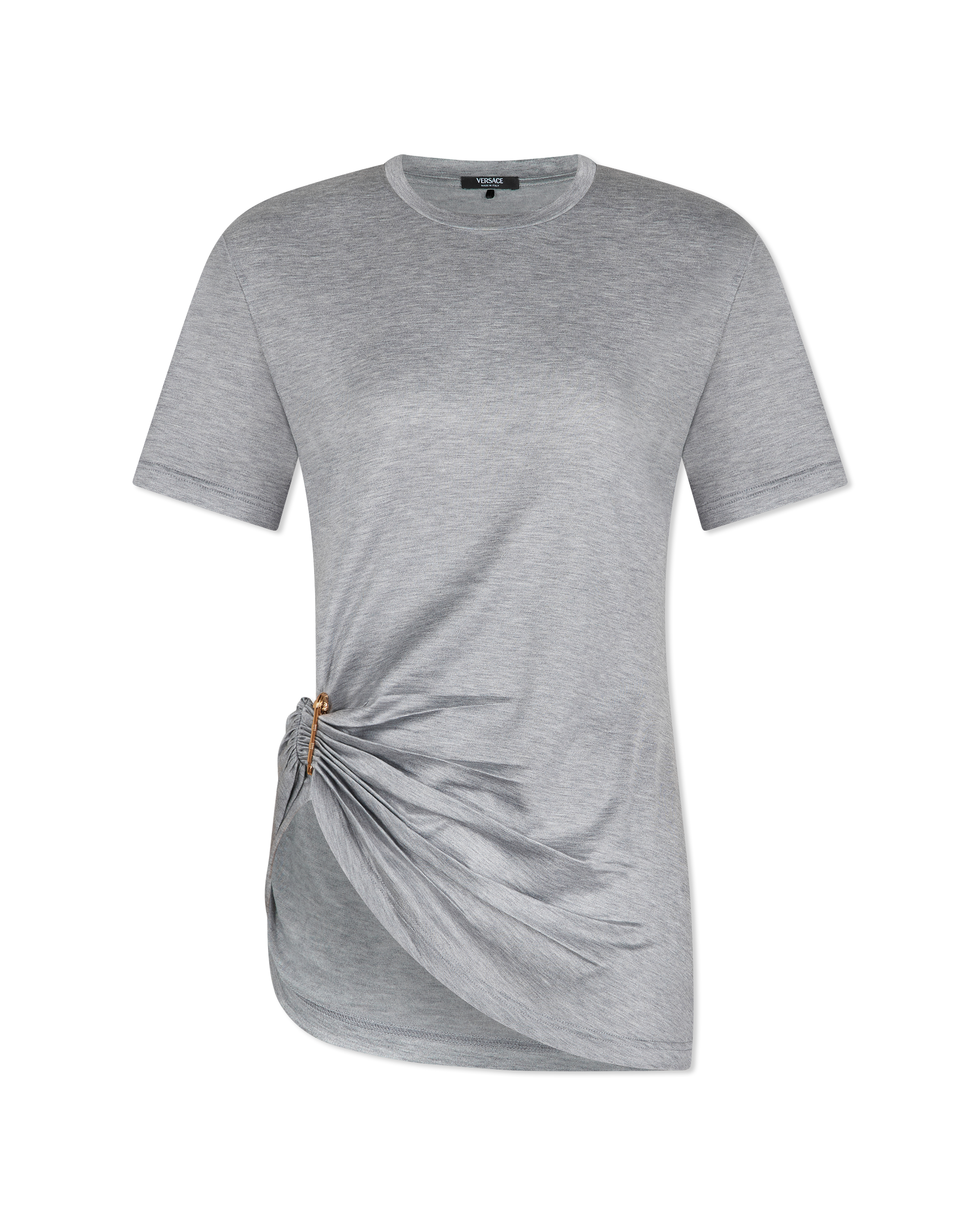 Safety Pin Draped T-Shirt