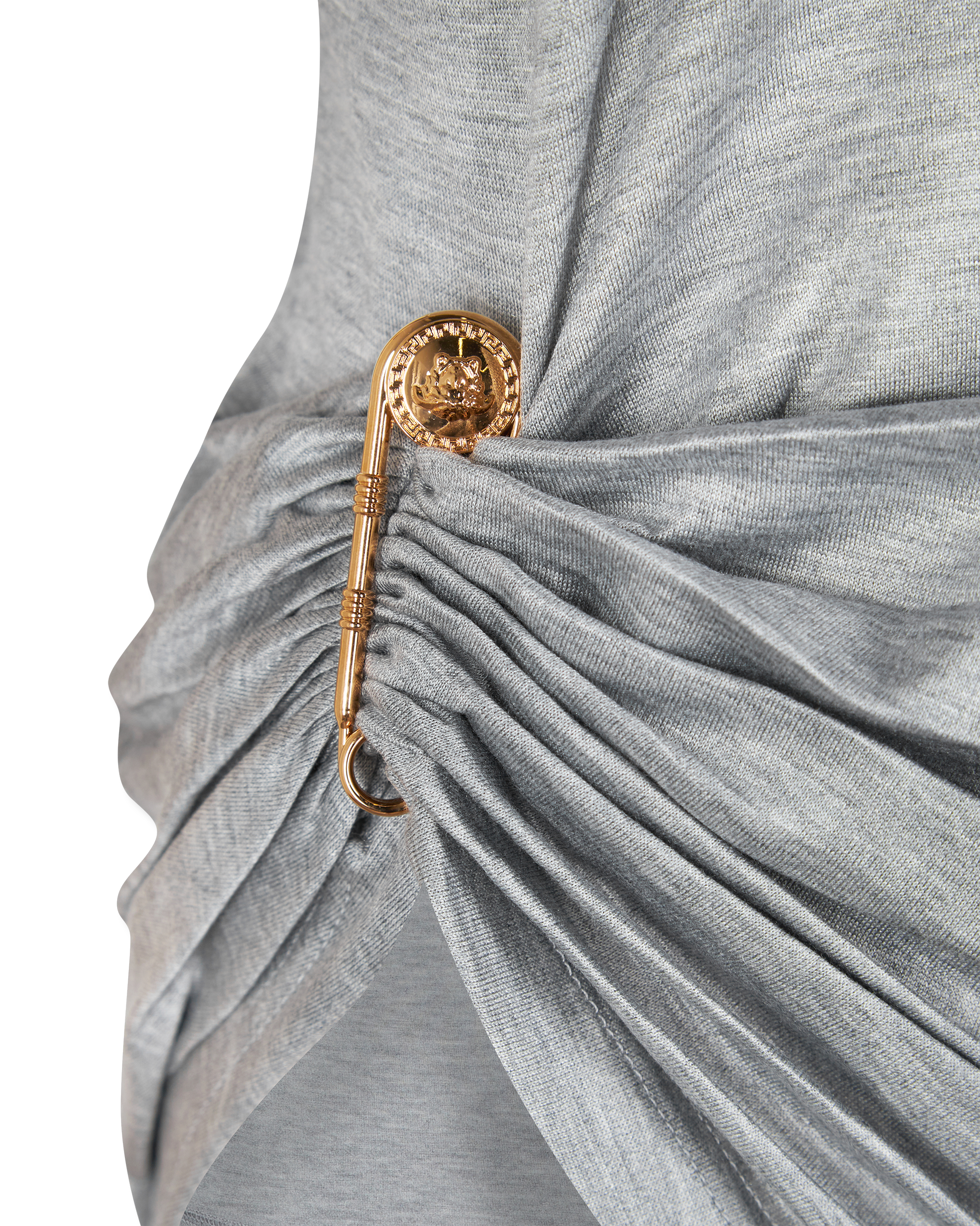 Safety Pin Draped T-Shirt