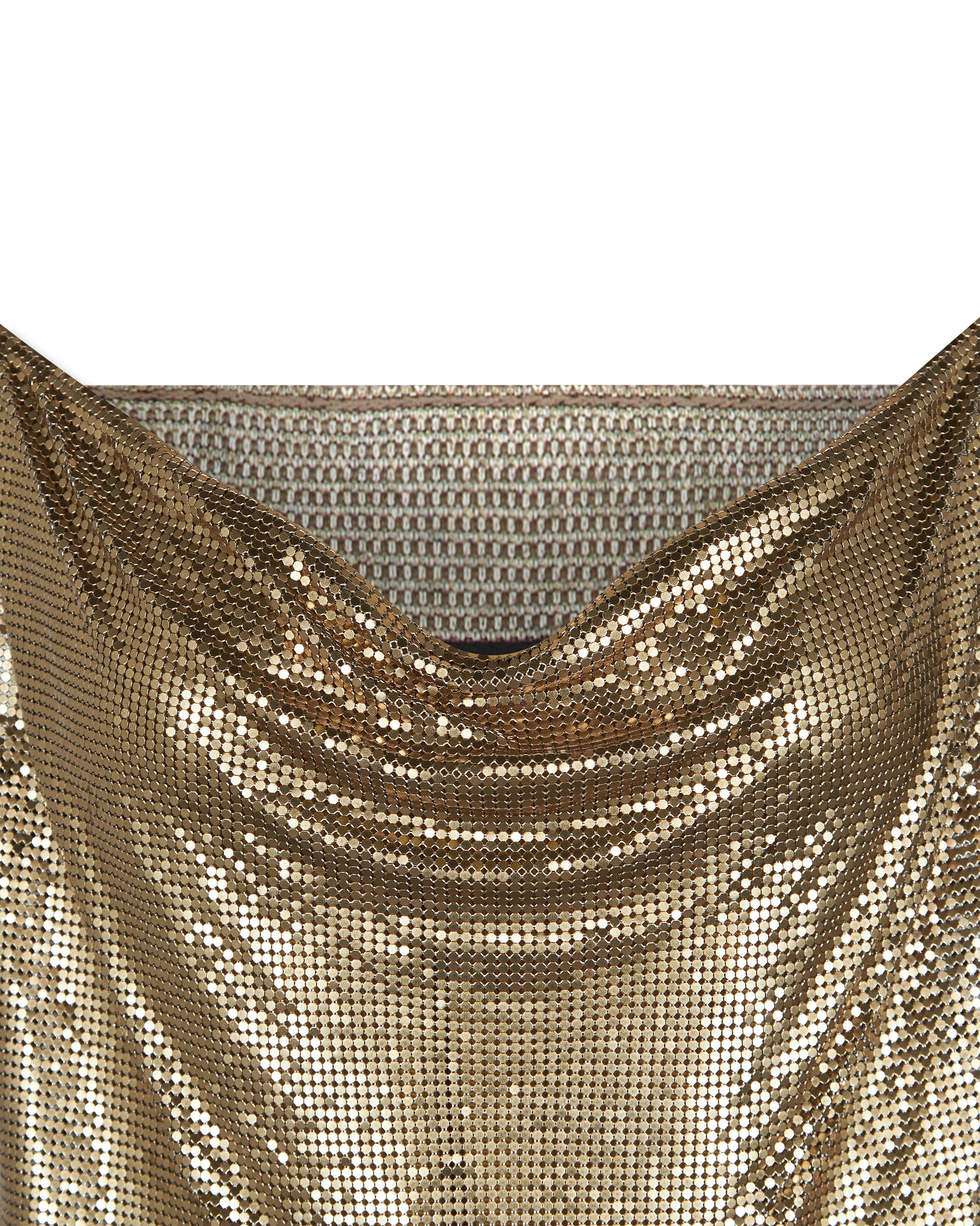 Metal Mesh Slip Mini Dress