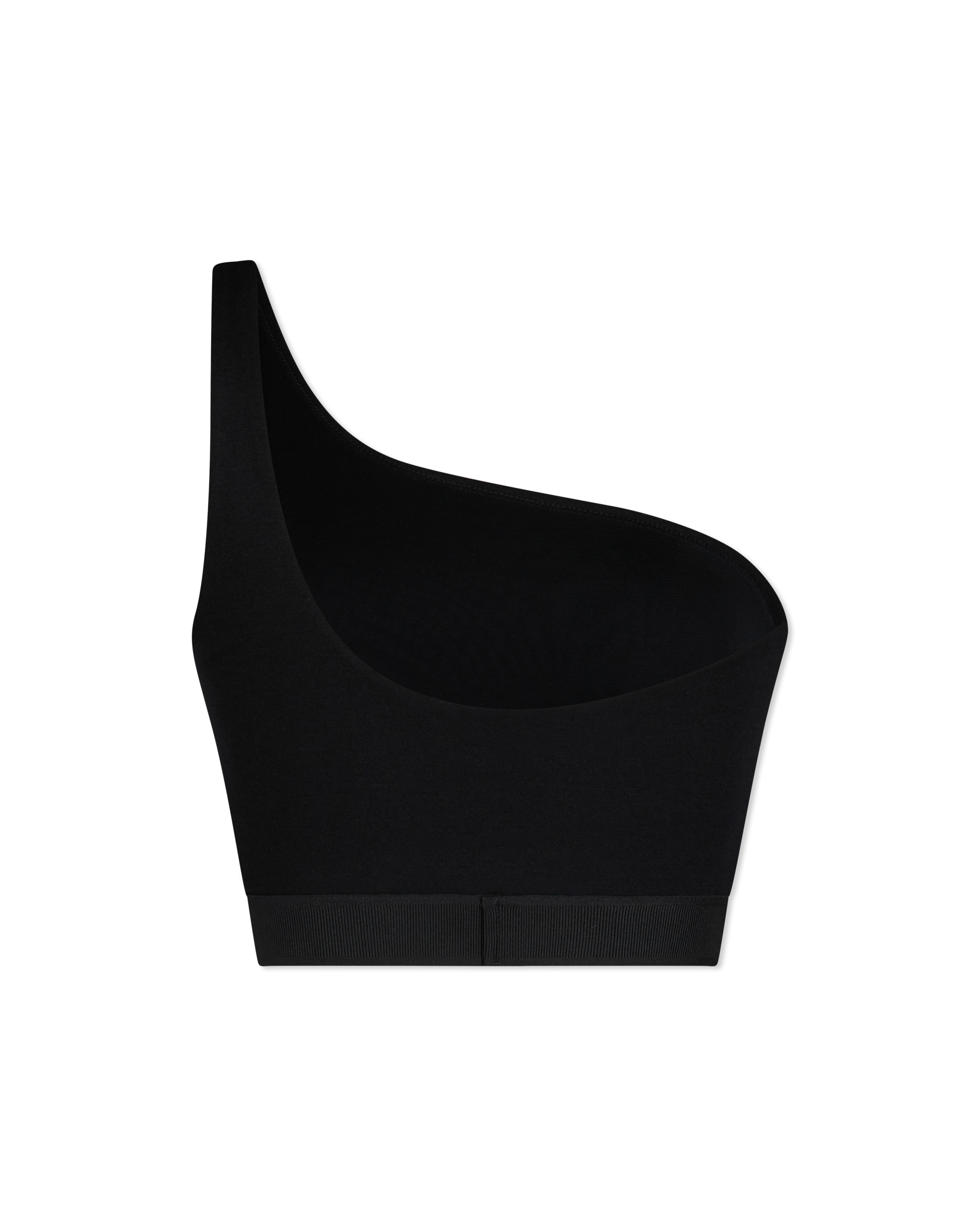 90's Vintage Logo One-Shoulder Crop Top