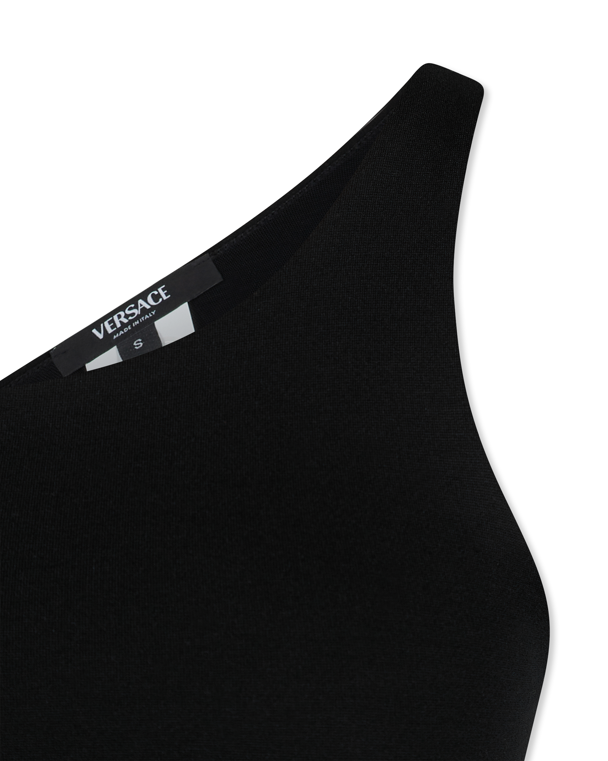 90's Vintage Logo One-Shoulder Crop Top